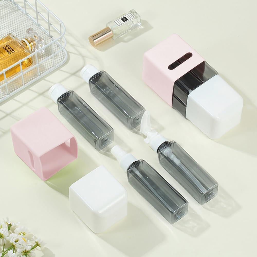 Juego de Botellas de Viaje 4 en 1 BJGZ-HC 240ml Rosa