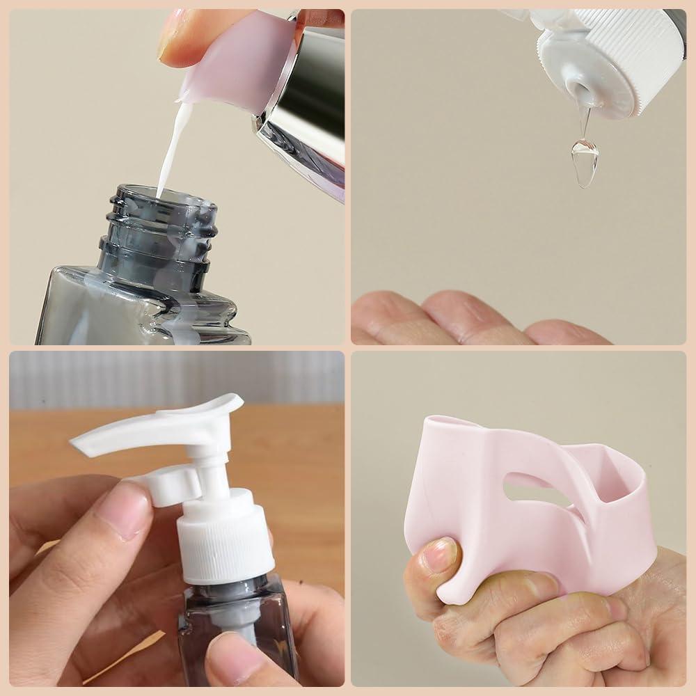 Juego de Botellas de Viaje 4 en 1 BJGZ-HC 240ml Rosa