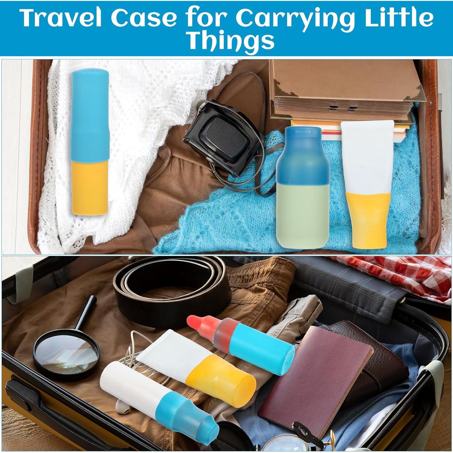 8 Fundas de Silicona para Botellas de Viaje Xinjoduz Multicolor