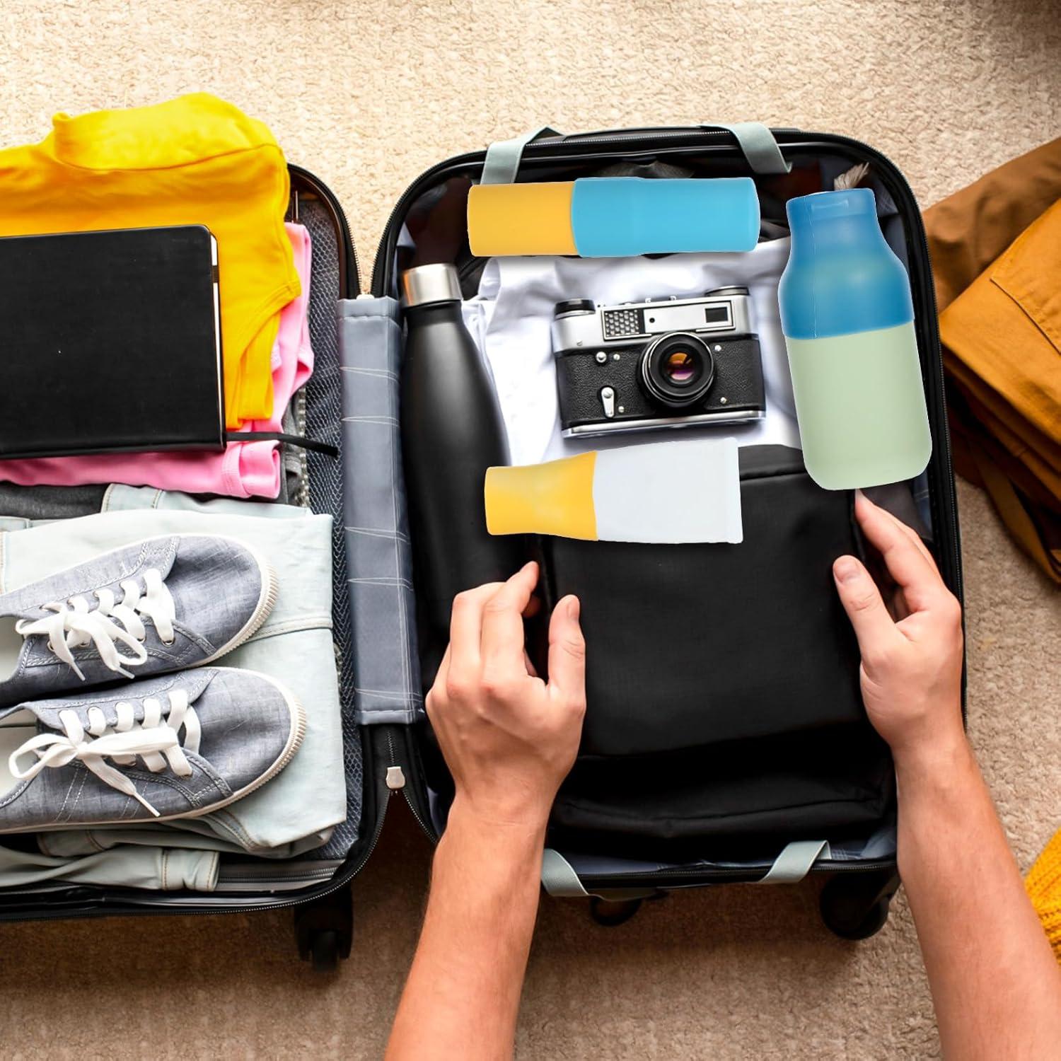 8 Fundas de Silicona para Botellas de Viaje Xinjoduz Multicolor