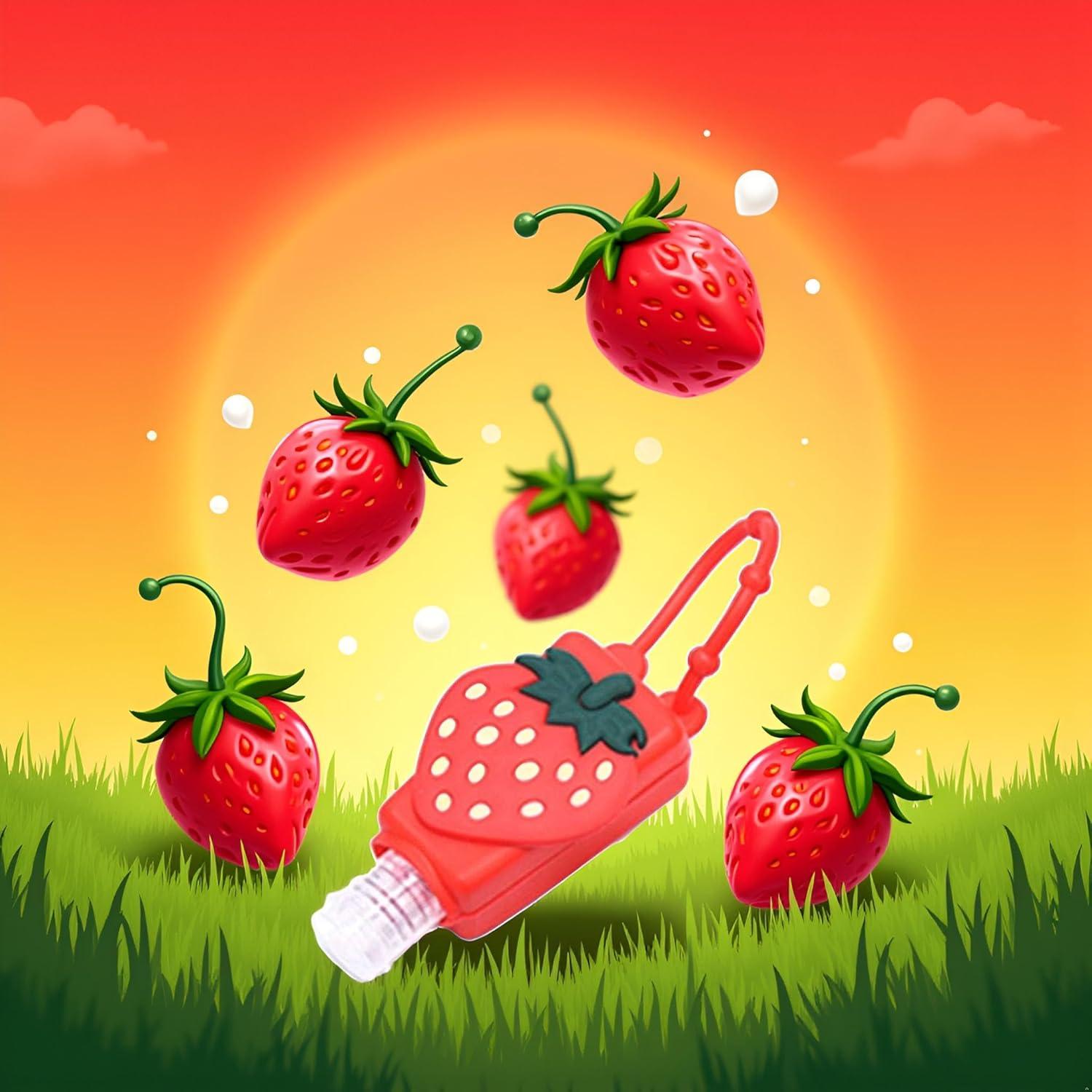 Botella de Viaje Refillable Htppzjr Fresa 2.54cm para Jabón