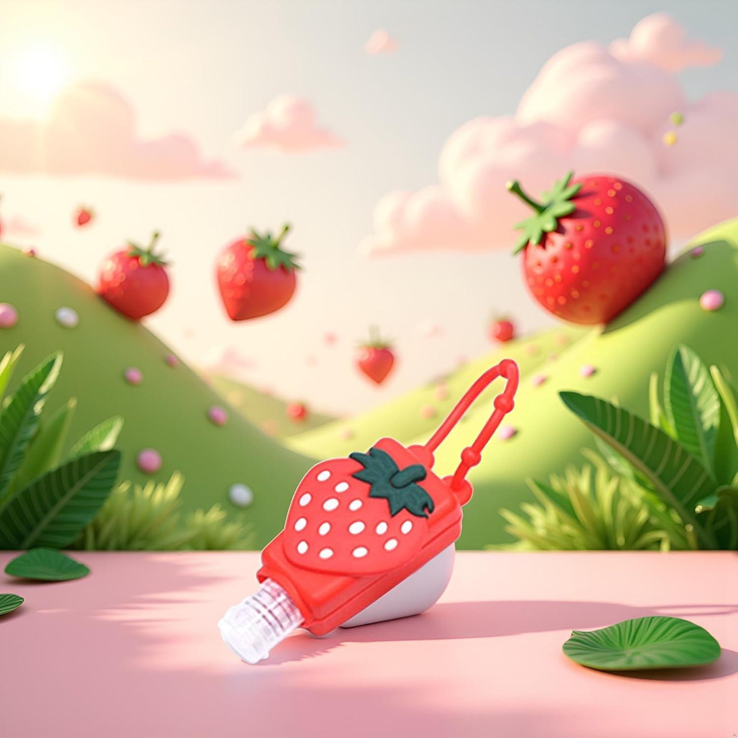 Botella de Viaje Refillable Htppzjr Fresa 2.54cm para Jabón