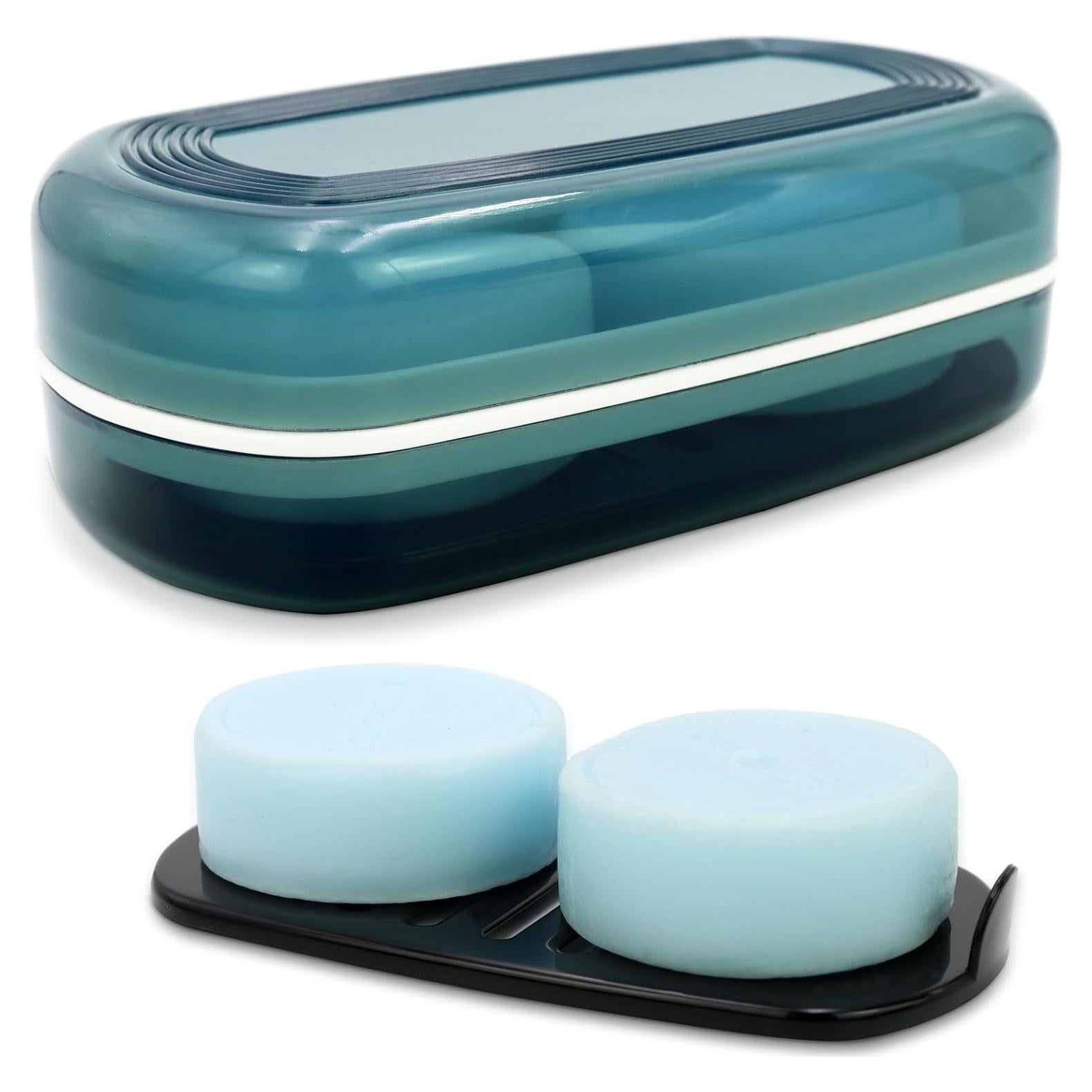 Soporte de Jabón HAYSNA Grande con Drenaje - Azul