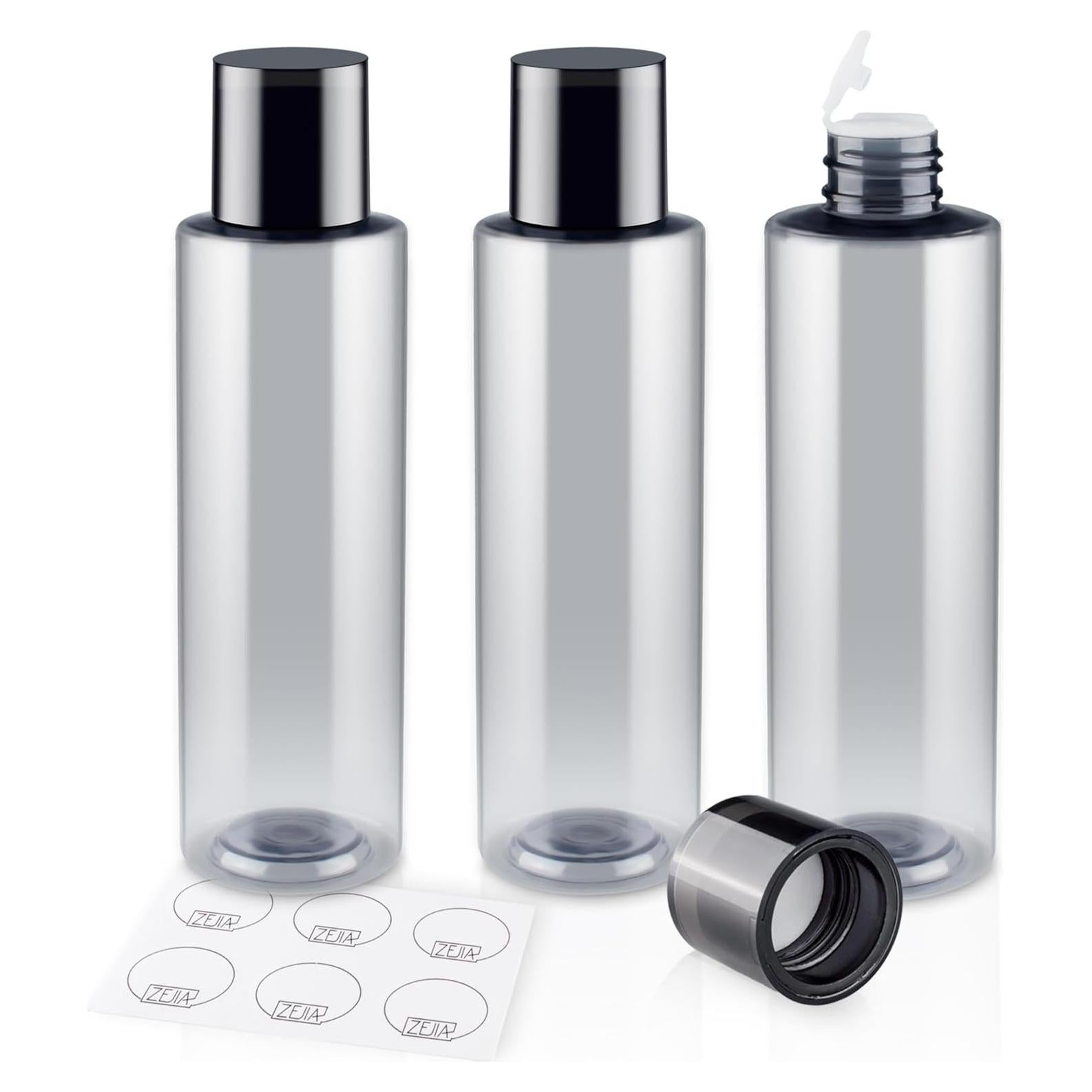 Botellas de Viaje Reutilizables ZEJIA 200ml 3 Piezas Gris