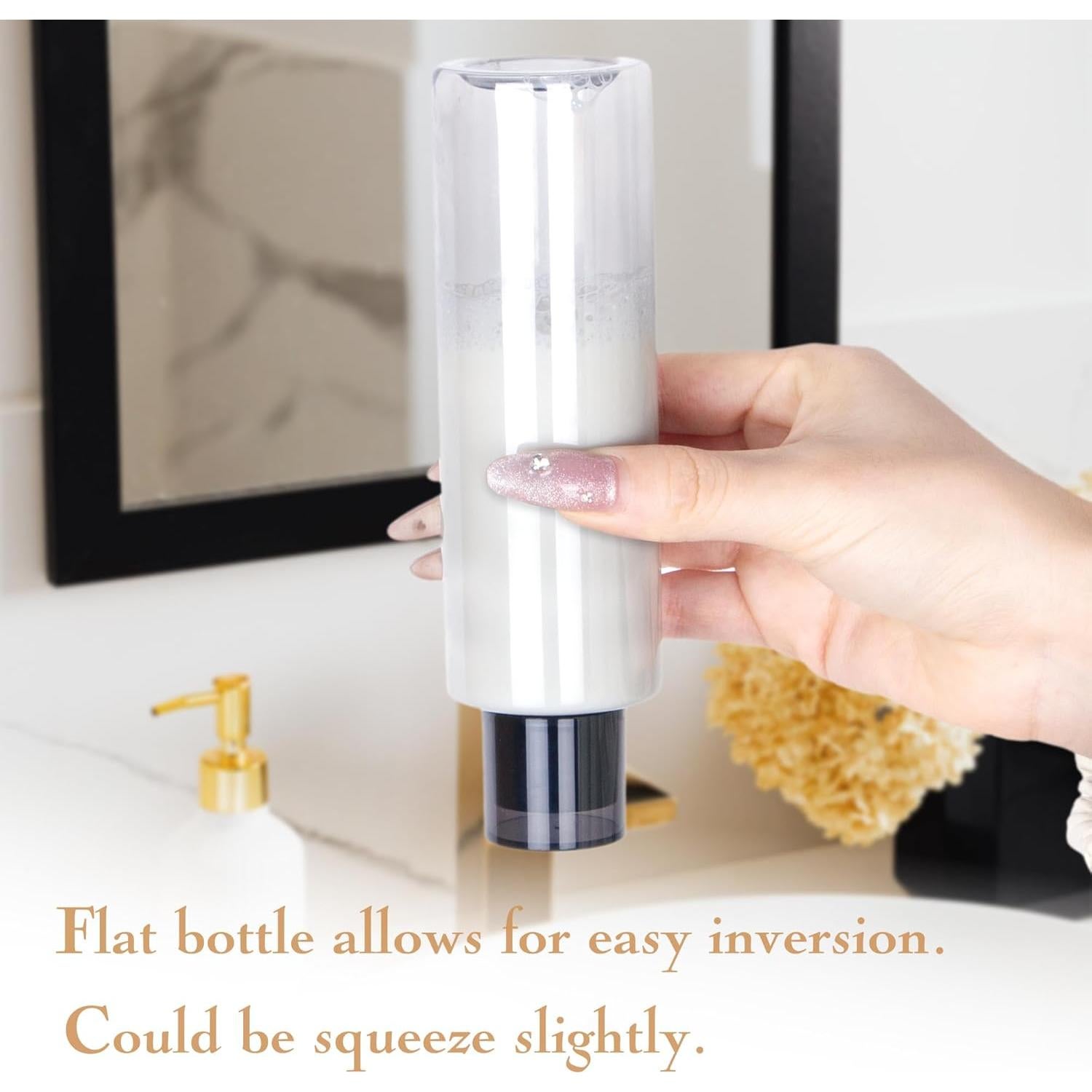 Botellas de Viaje Reutilizables ZEJIA 200ml 3 Piezas Gris