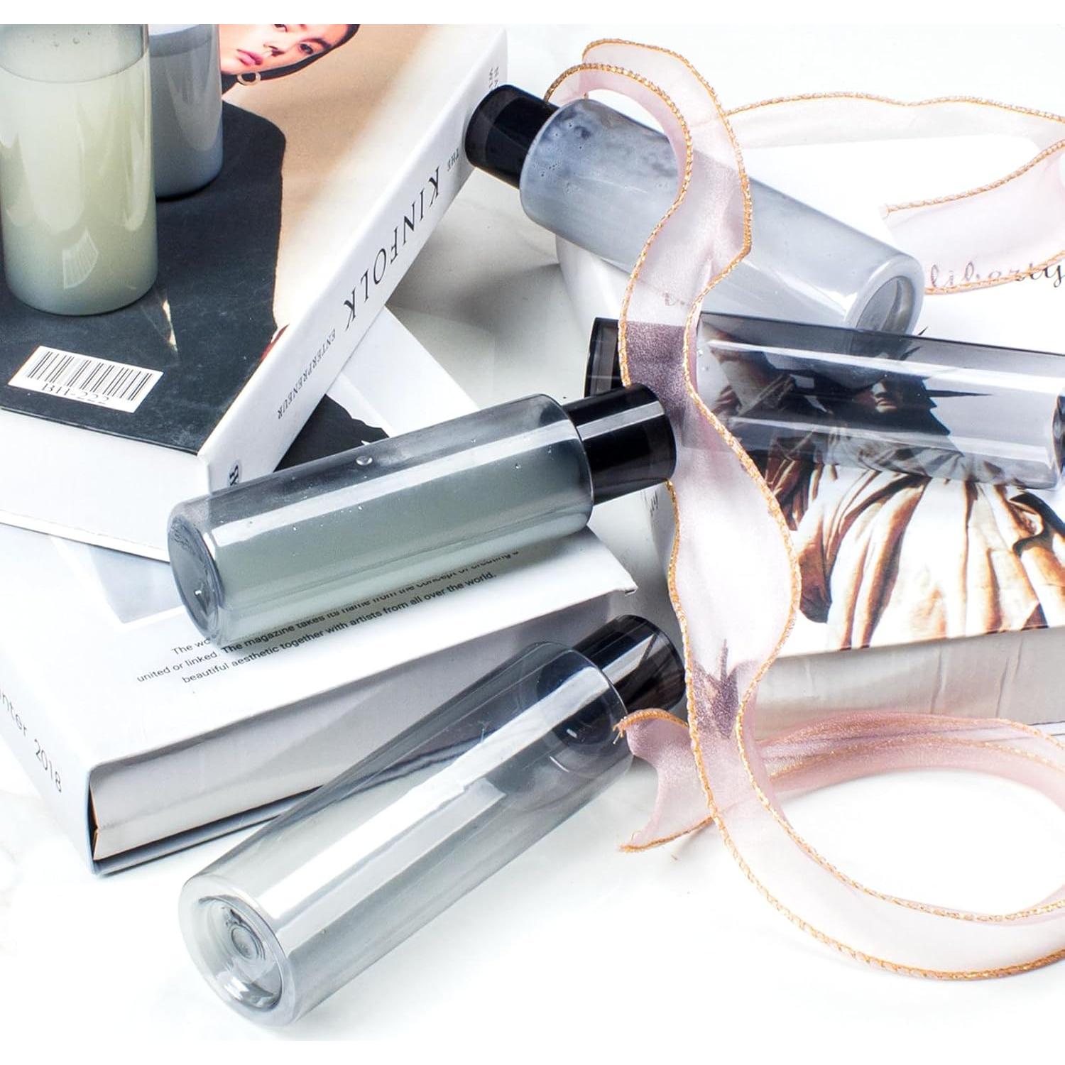 Botellas de Viaje Reutilizables ZEJIA 200ml 3 Piezas Gris