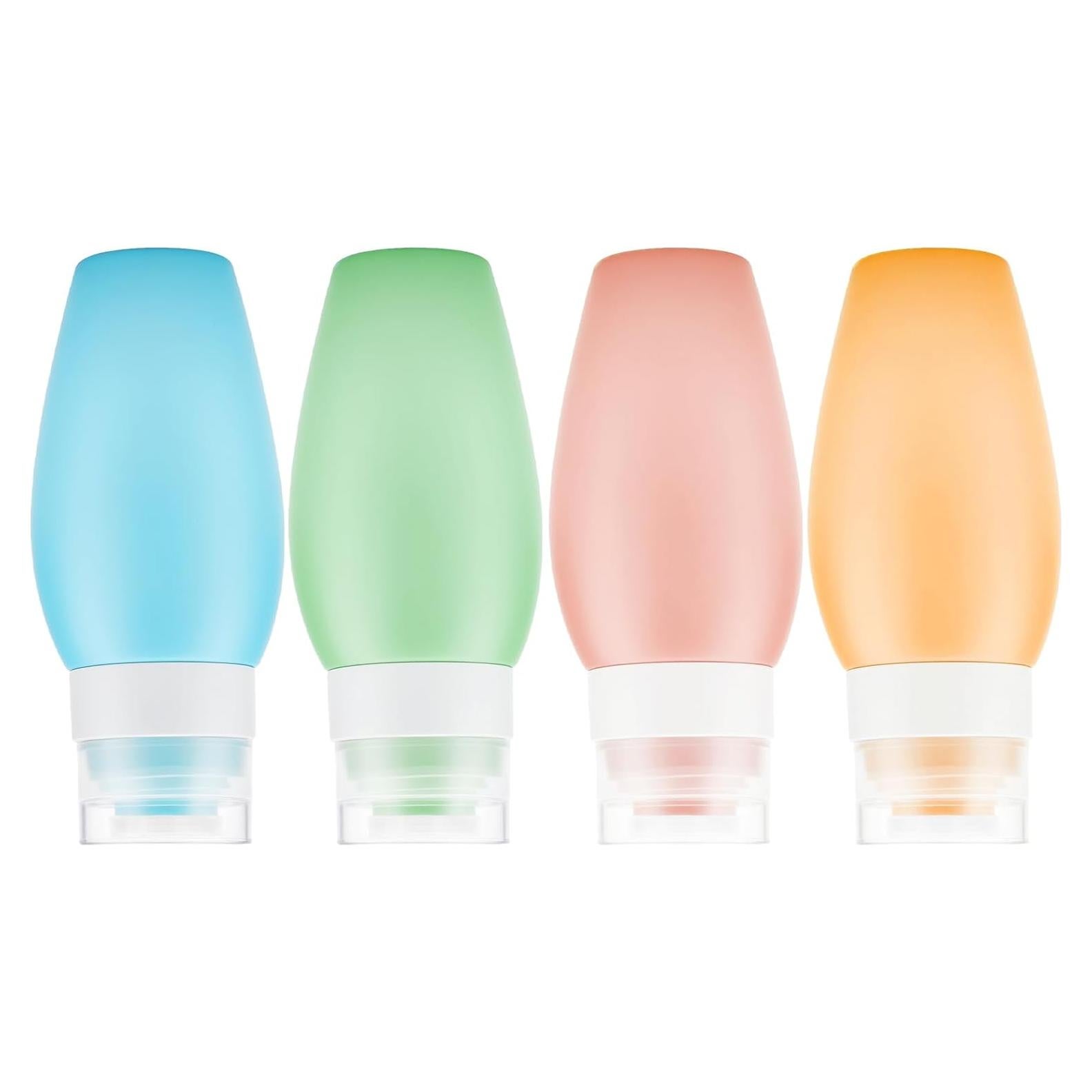 Juego de Botellas de Viaje WINWIN 4-Pack Silicona 90ml