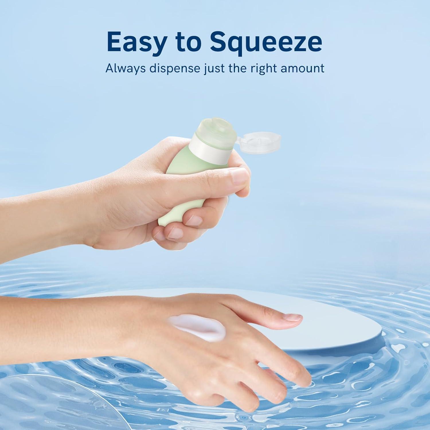 Juego de Botellas de Viaje WINWIN 4-Pack Silicona 90ml