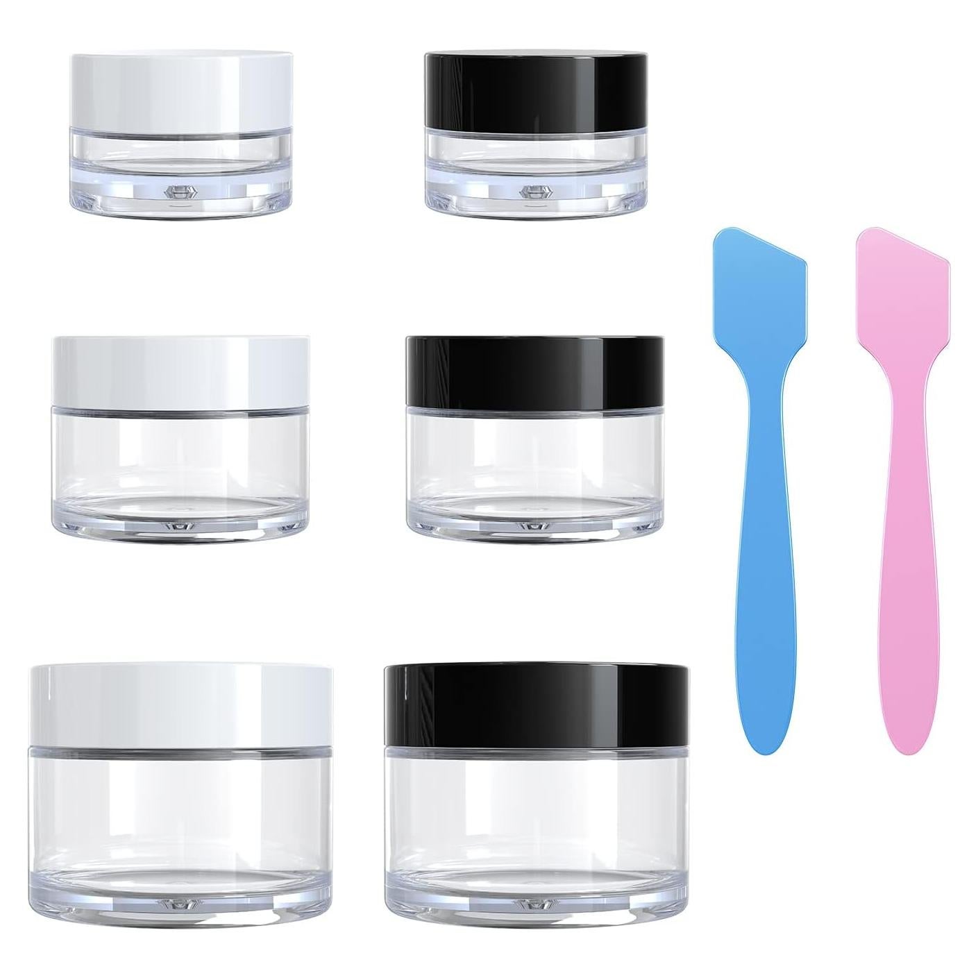 Contenedores de Viaje VEAIDE 6 Piezas 0.5/15/30 ml a Prueba de Fugas