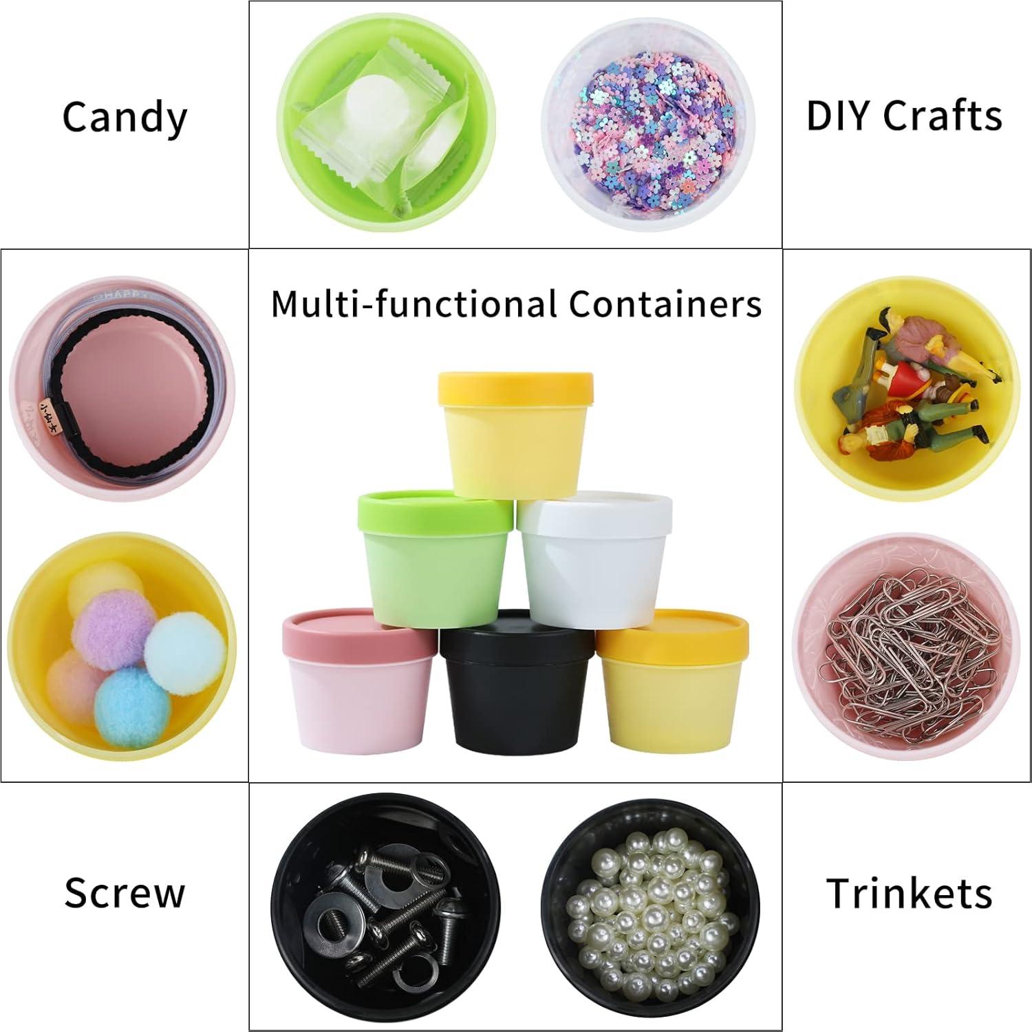 Set de 9 Tarros Cosméticos Longway 100ml Rosa Antifugas