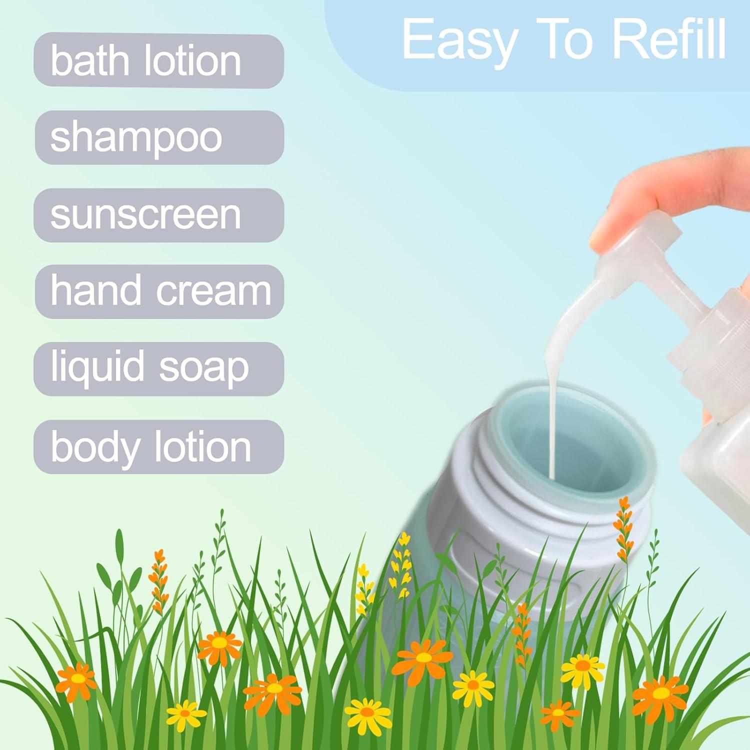 Botellas de viaje recargables AwA HoDoMi 90ml a prueba de fugas