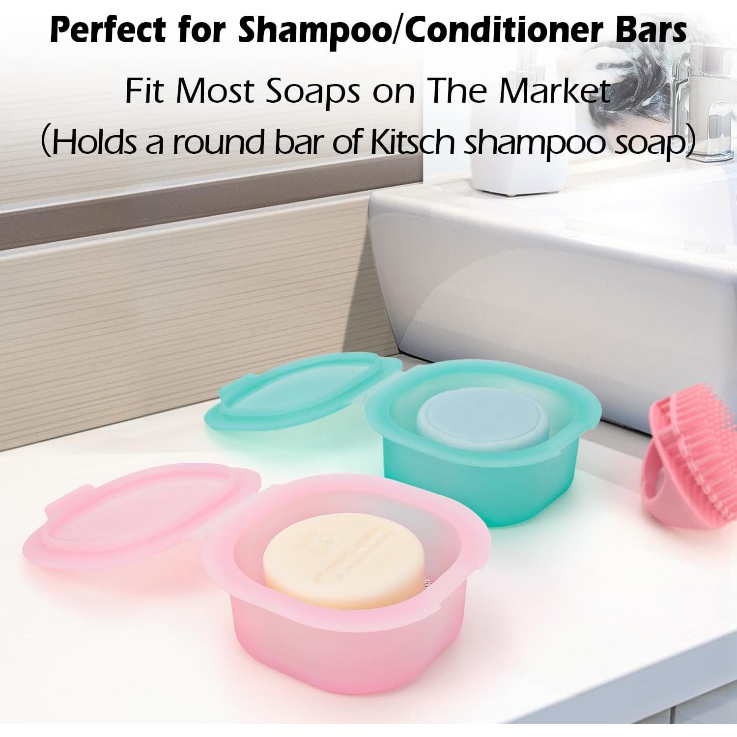 Soporte para Jabón de Champú AIDIMMING Verde con Drenaje