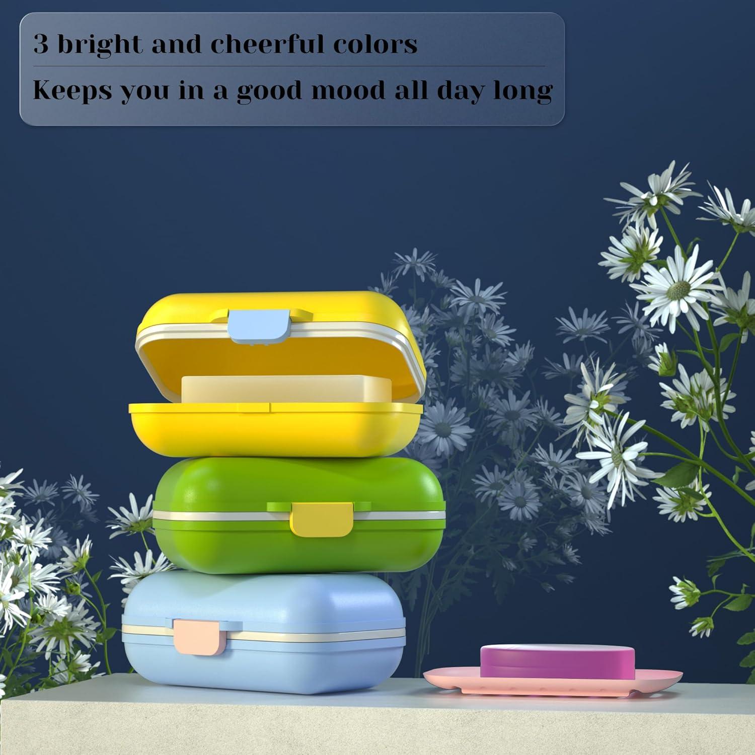 Contenedor de Jabón de Viaje CRKIOB Verde a Prueba de Fugas