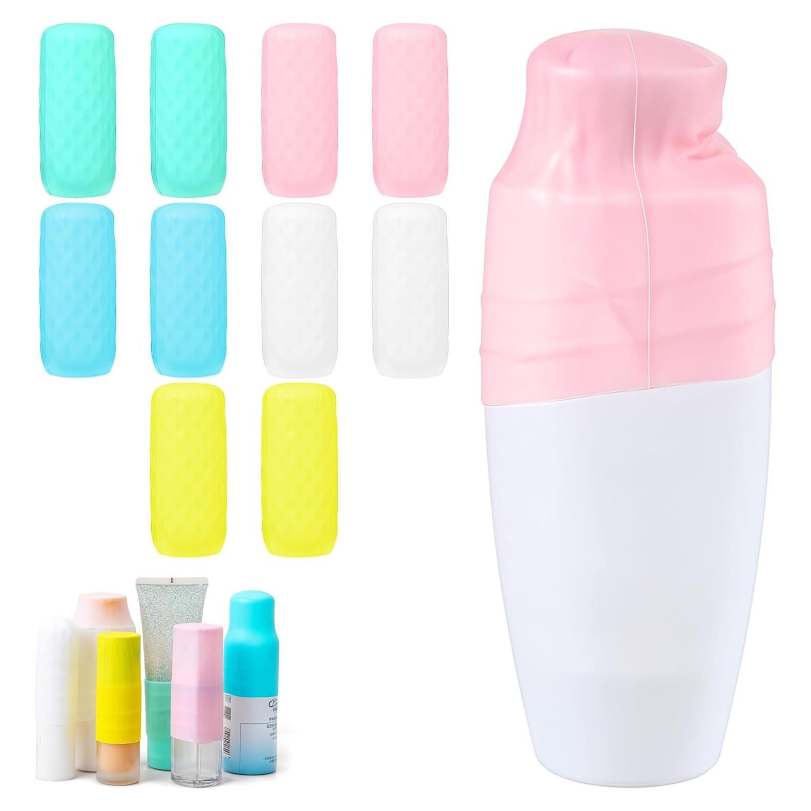 Paquete de 10 fundas de silicona para botellas Tyqour 8x3.4cm