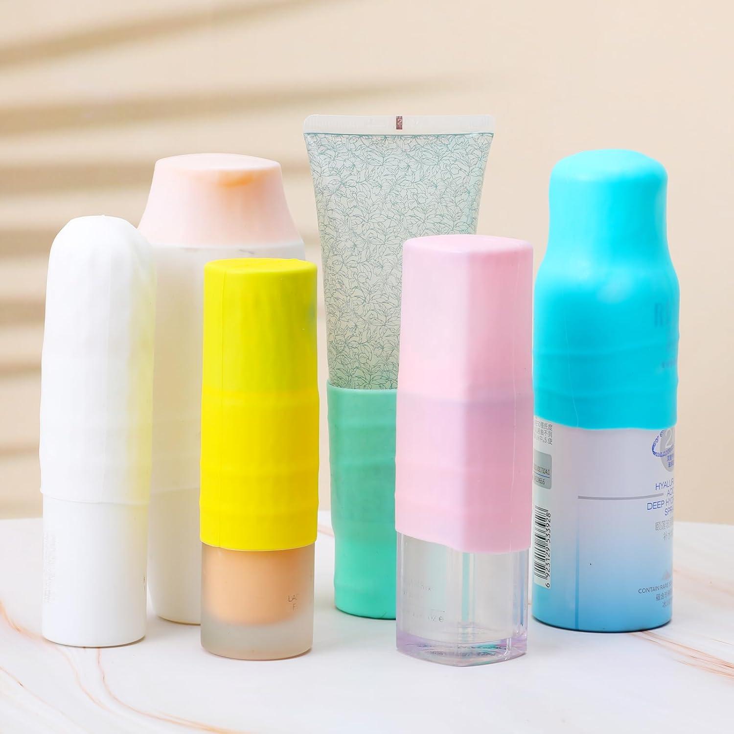 Paquete de 10 fundas de silicona para botellas Tyqour 8x3.4cm