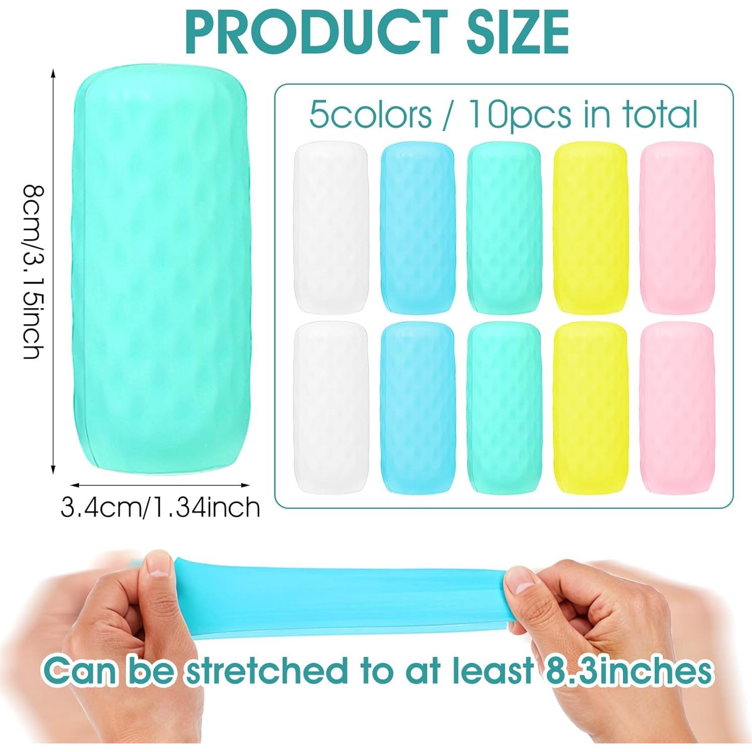 Paquete de 10 fundas de silicona para botellas Tyqour 8x3.4cm