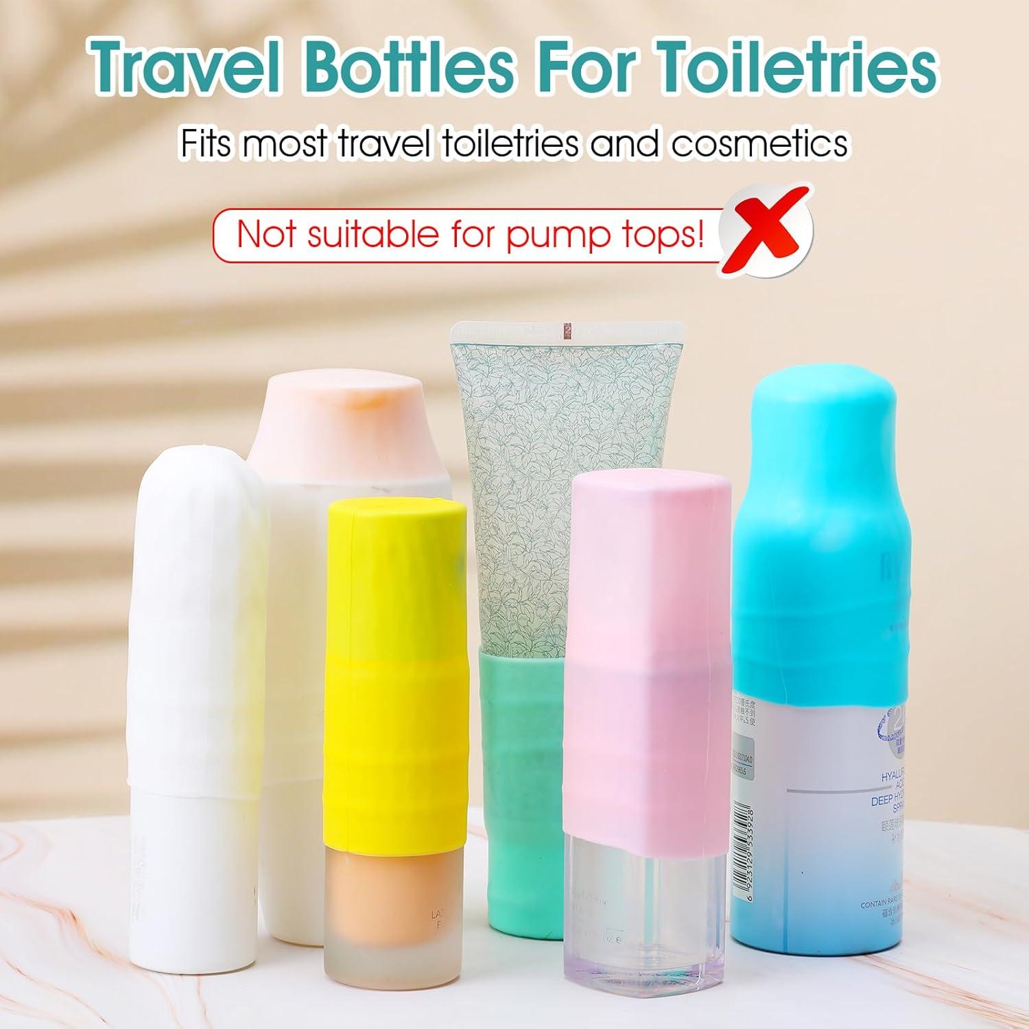 Paquete de 10 fundas de silicona para botellas Tyqour 8x3.4cm