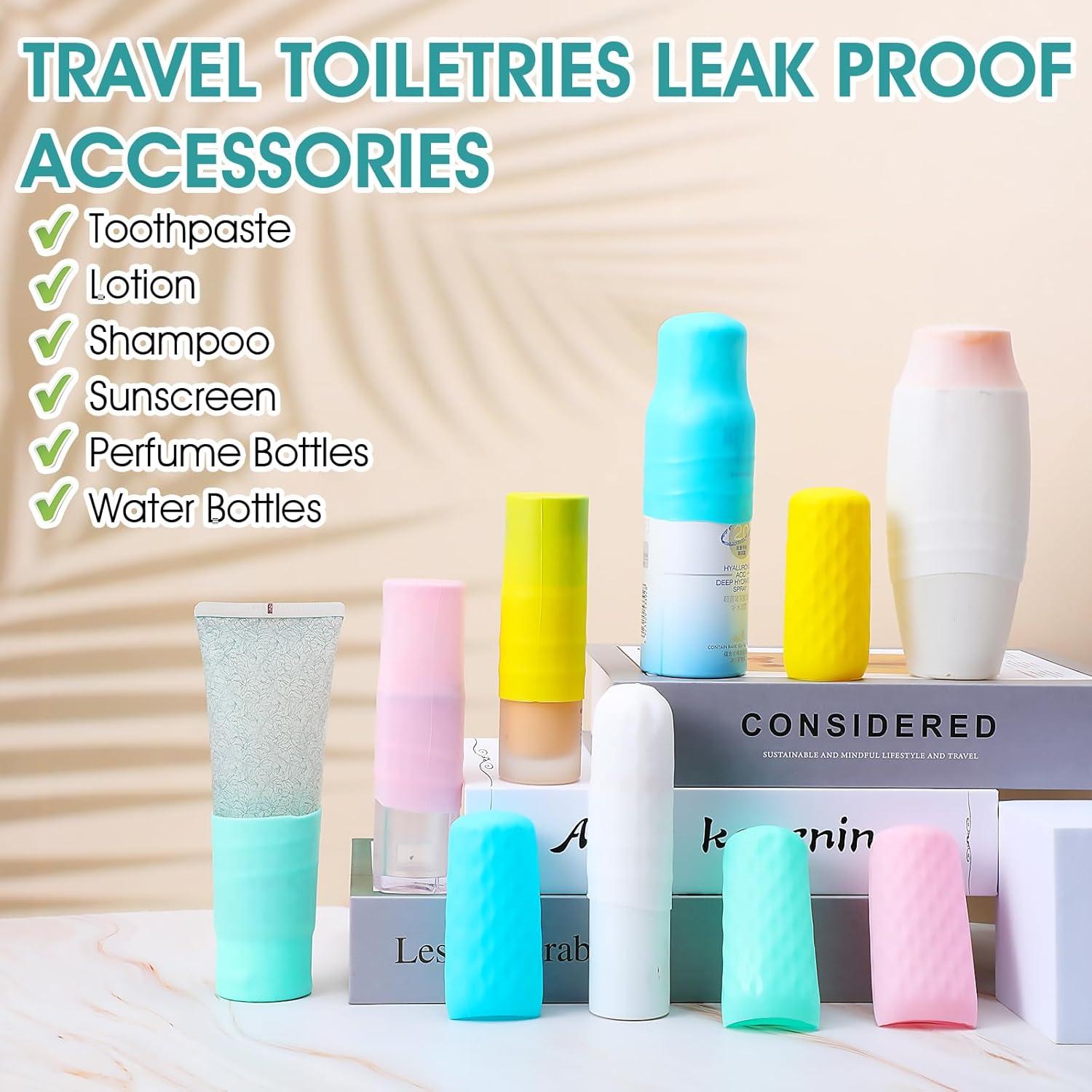 Paquete de 10 fundas de silicona para botellas Tyqour 8x3.4cm