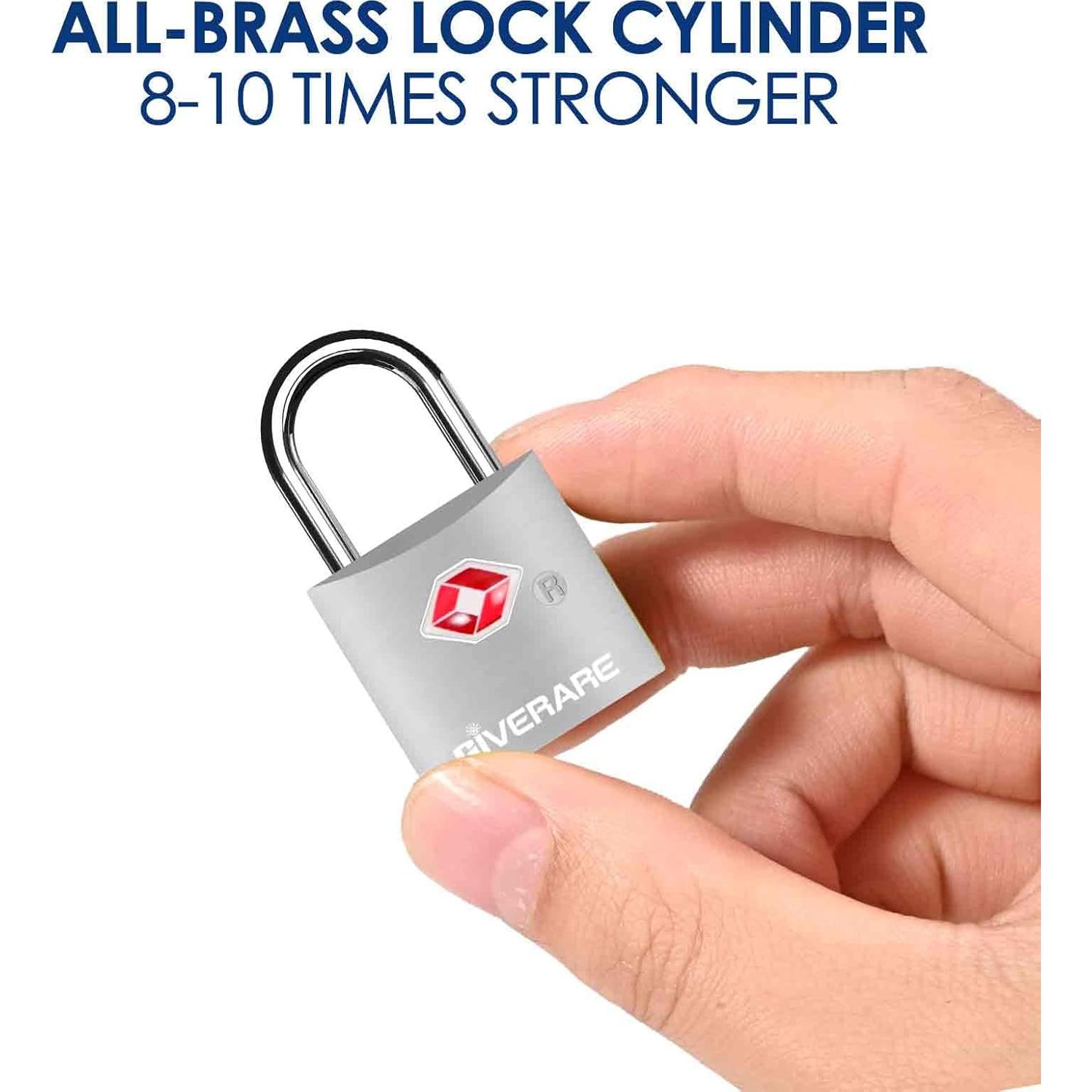 Pack de 4 Candados de Equipaje GIVERARE Aprobados por TSA