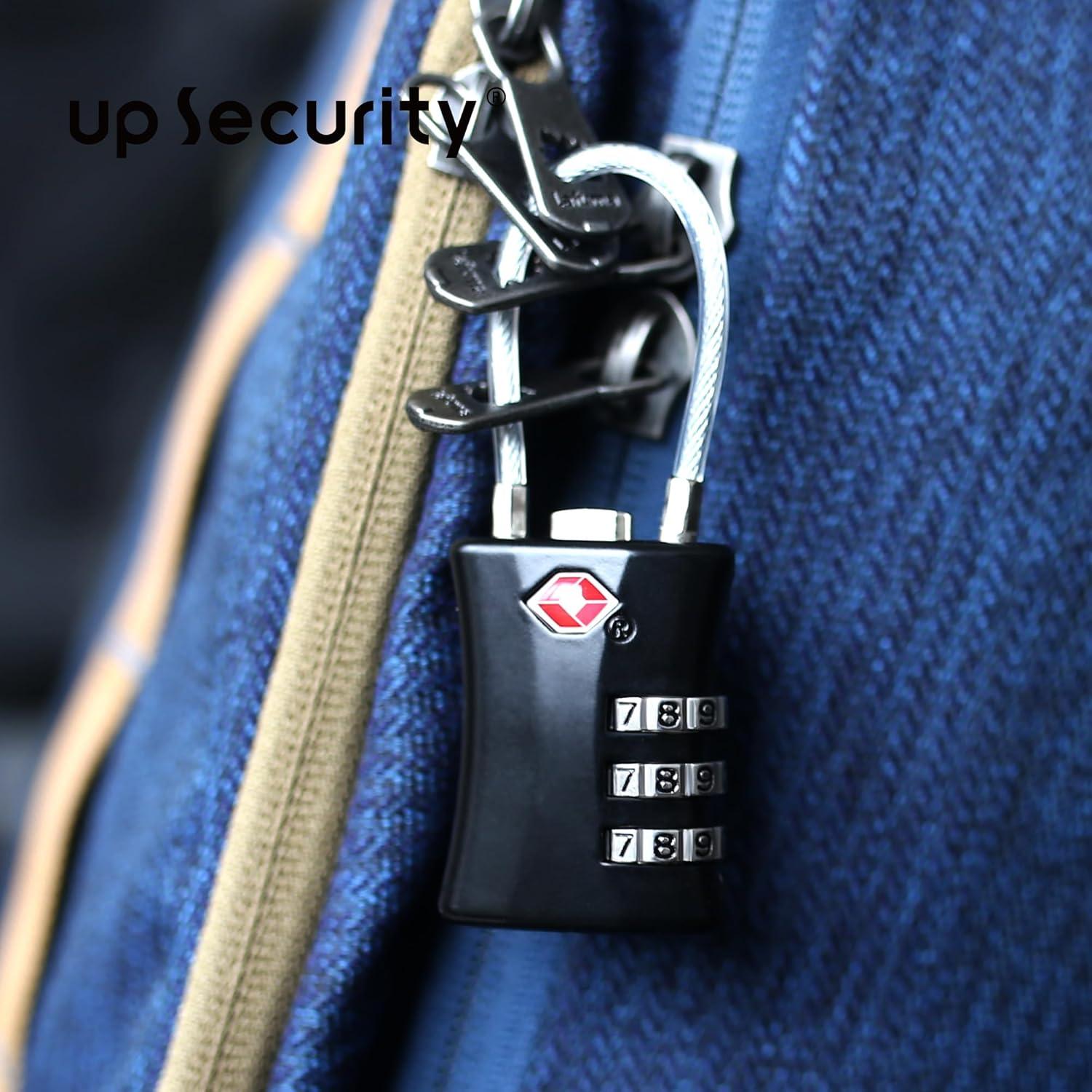 Candado de Combinación TSA UP Security Negro 3 Dígitos