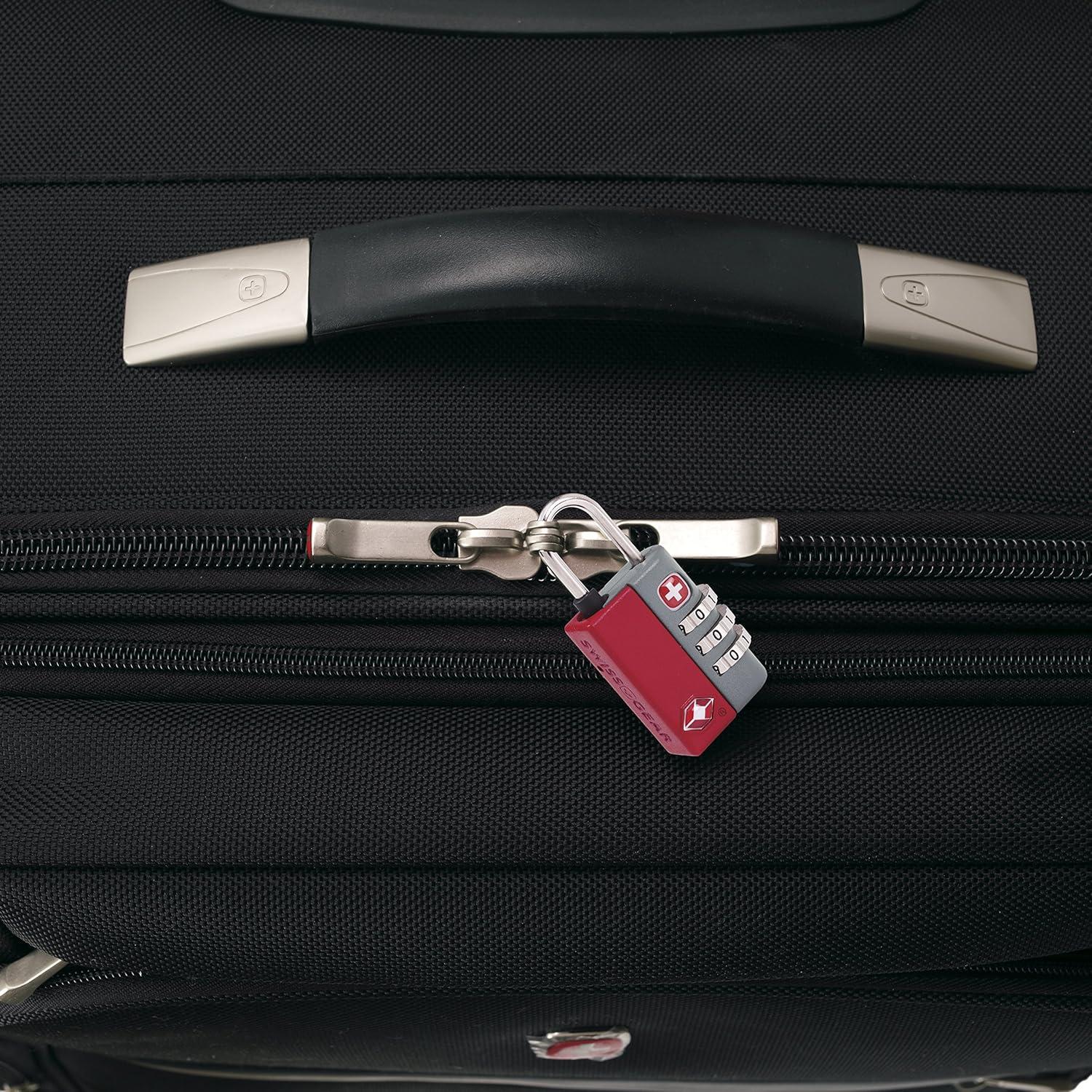 Candado de Equipaje Combinado SwissGear TSA Rojo 1.27x2.79 cm