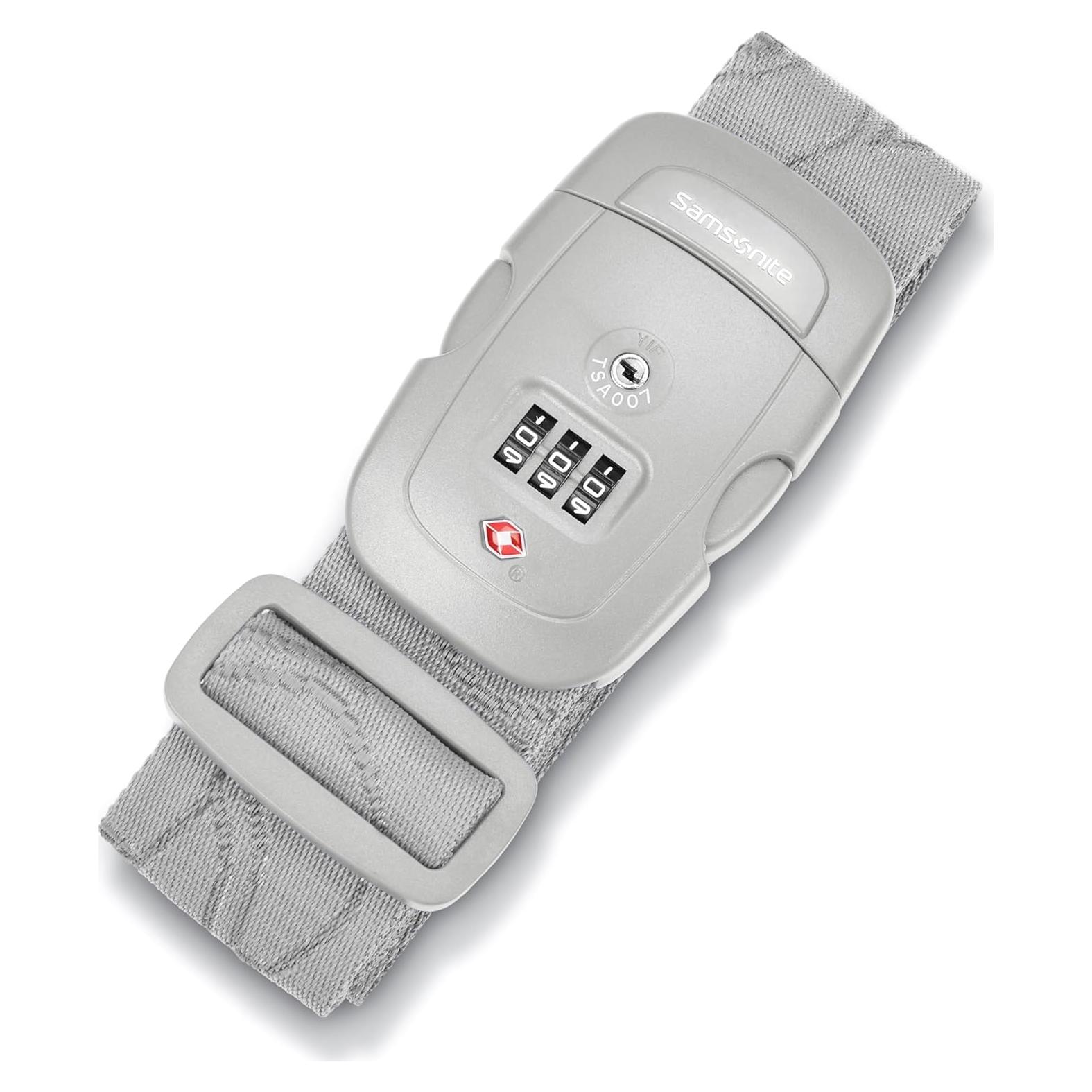 Candado de Combinación 3 Dígitos Samsonite Gris Claro