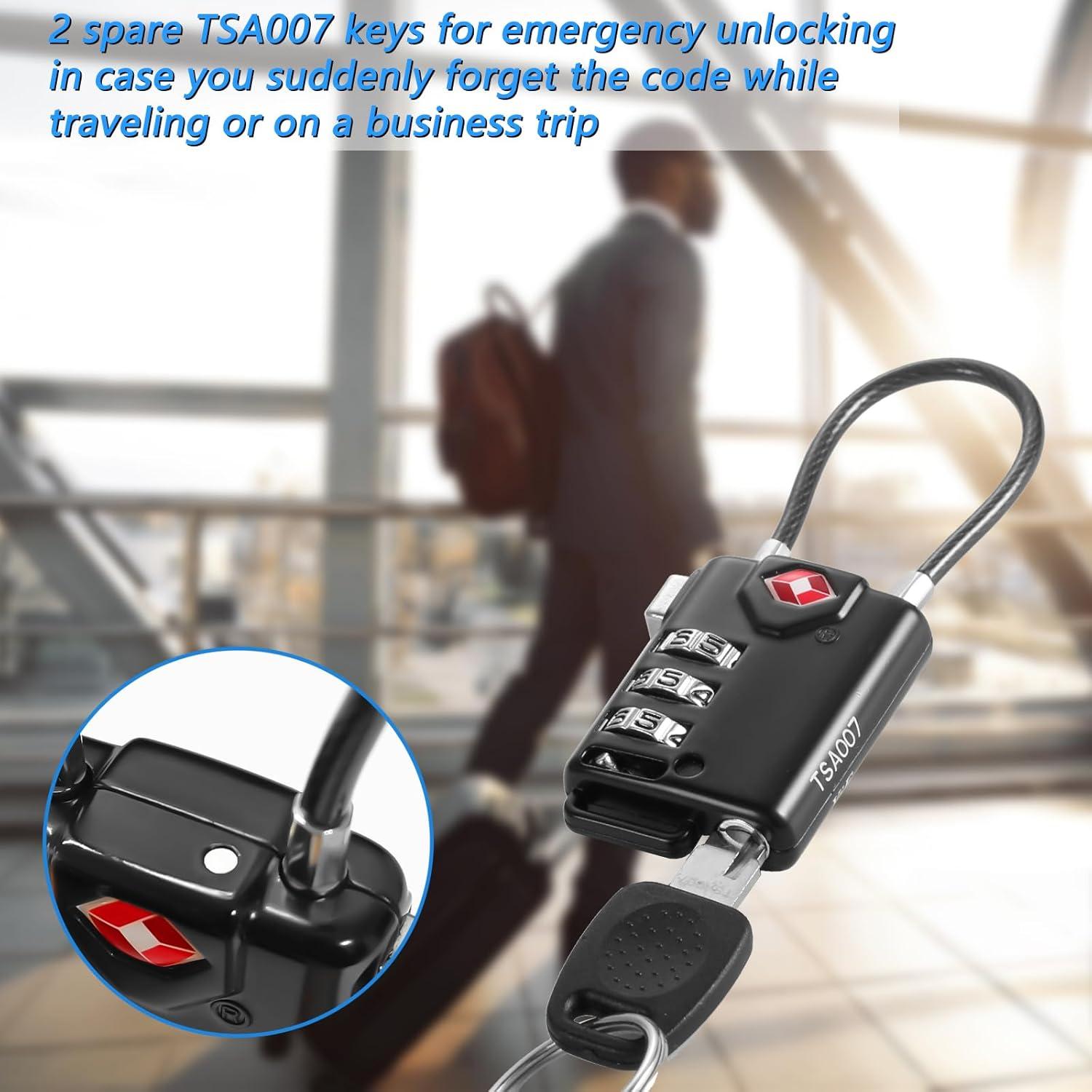 Candados TSA Cogguepe 2 PCS Combinación para Equipaje