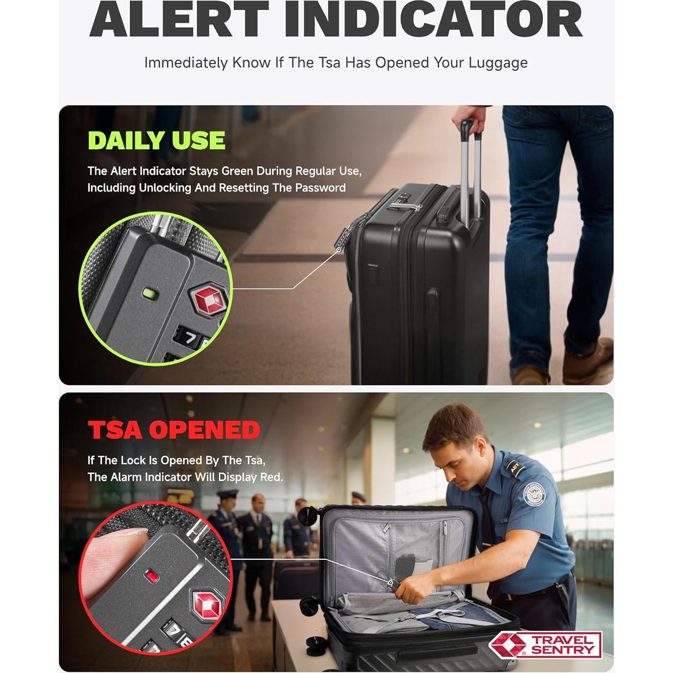 Candados de Equipaje LUGGEX Aprobados por TSA - 2 Piezas