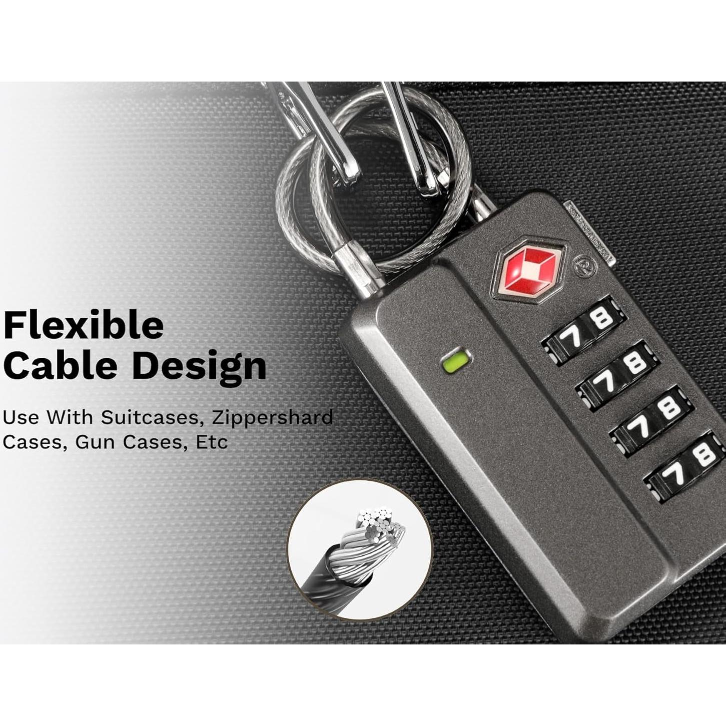 Candados de Equipaje LUGGEX Aprobados por TSA - 2 Piezas