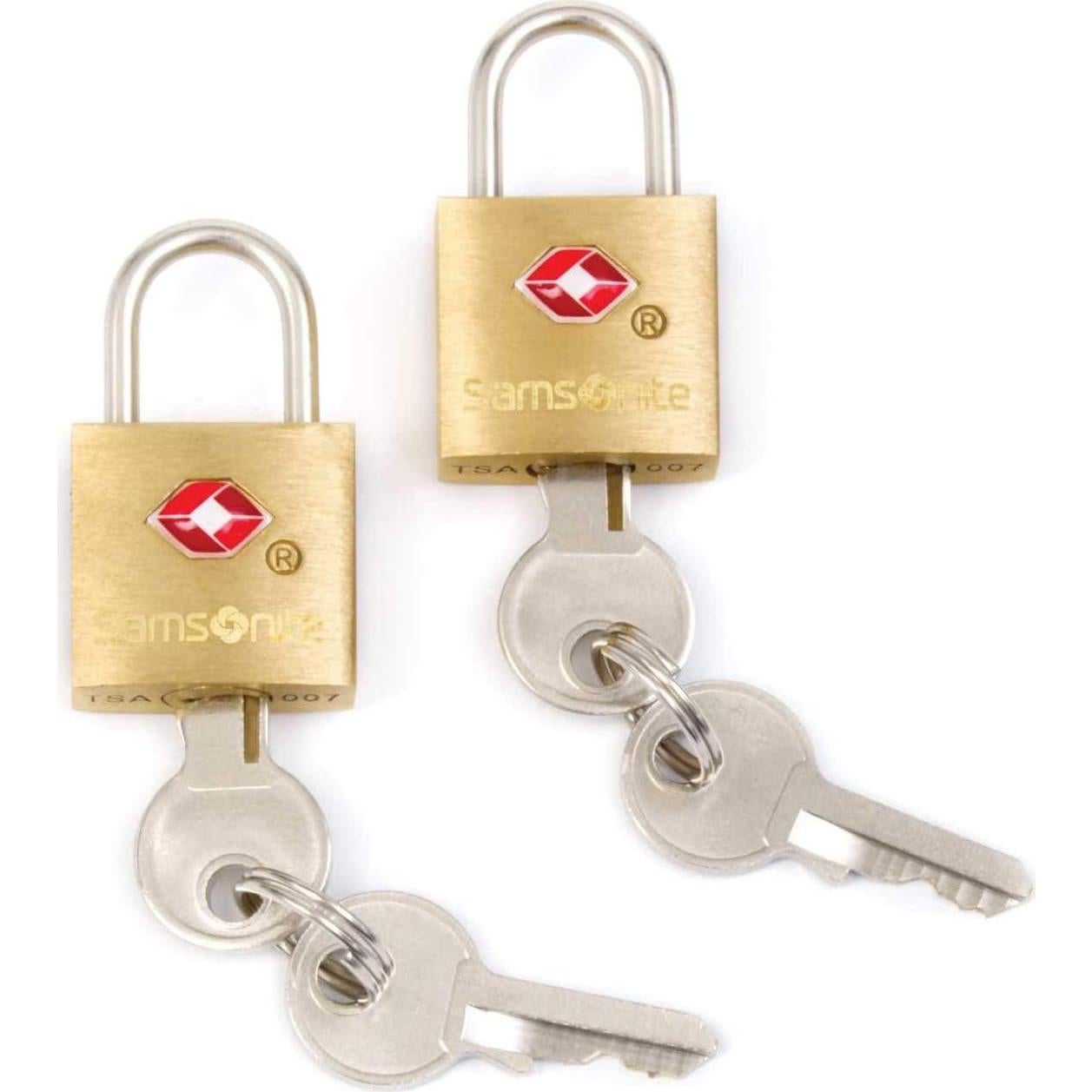 Candados de Llave Samsonite Travel Sentry 2-Pack Latón TSA