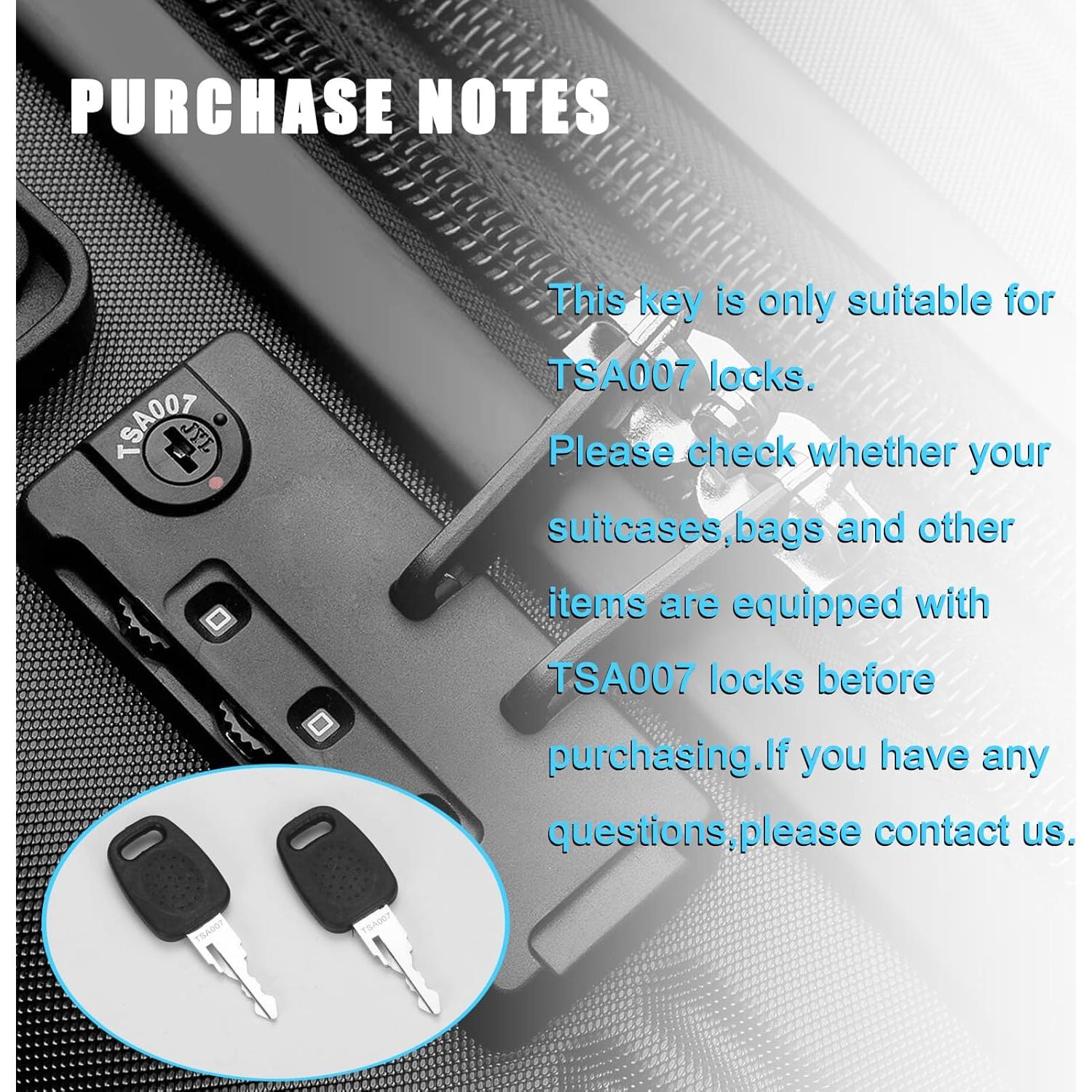 2 Llaves Maestras TSA 007 Cogguepe para Candados de Equipaje