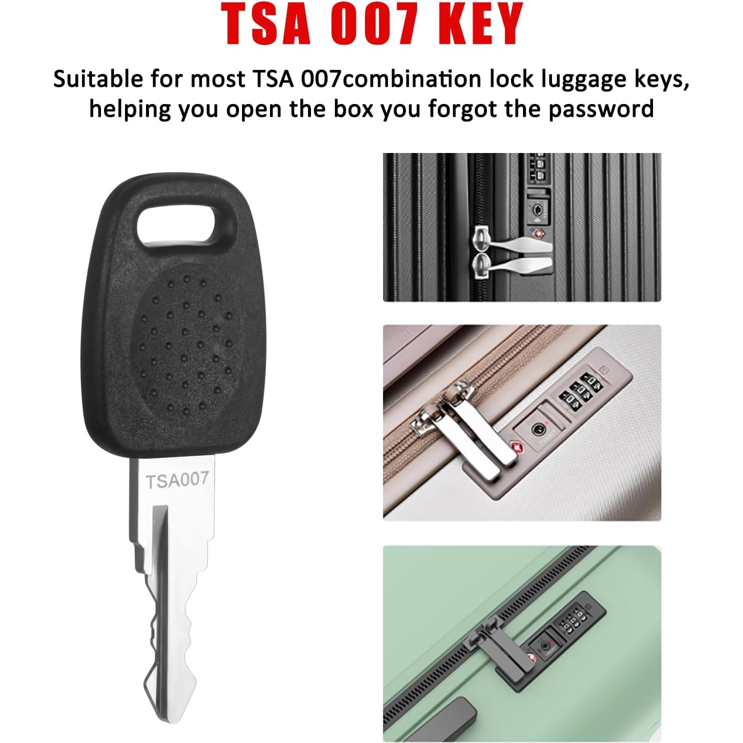 2 Llaves Maestras TSA 007 Cogguepe para Candados de Equipaje