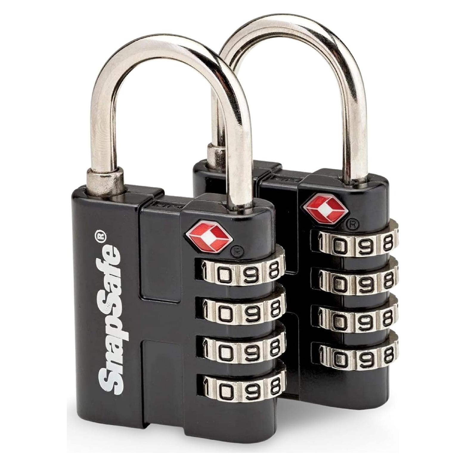 Candados de Combinación TSA SnapSafe 76020 - 2 Piezas, Metal