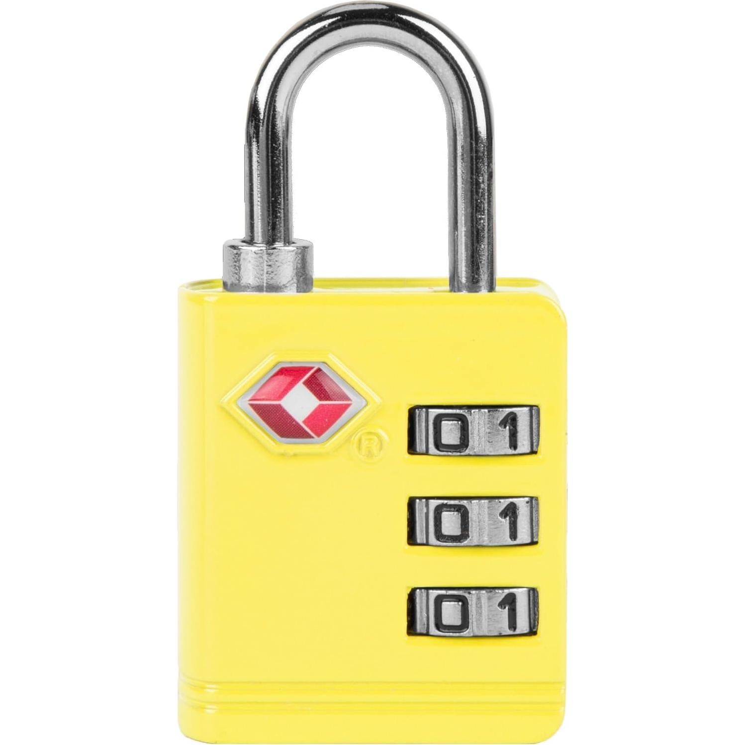 Candado de Equipaje Travelon Aceptado por TSA Amarillo 3 Dígitos