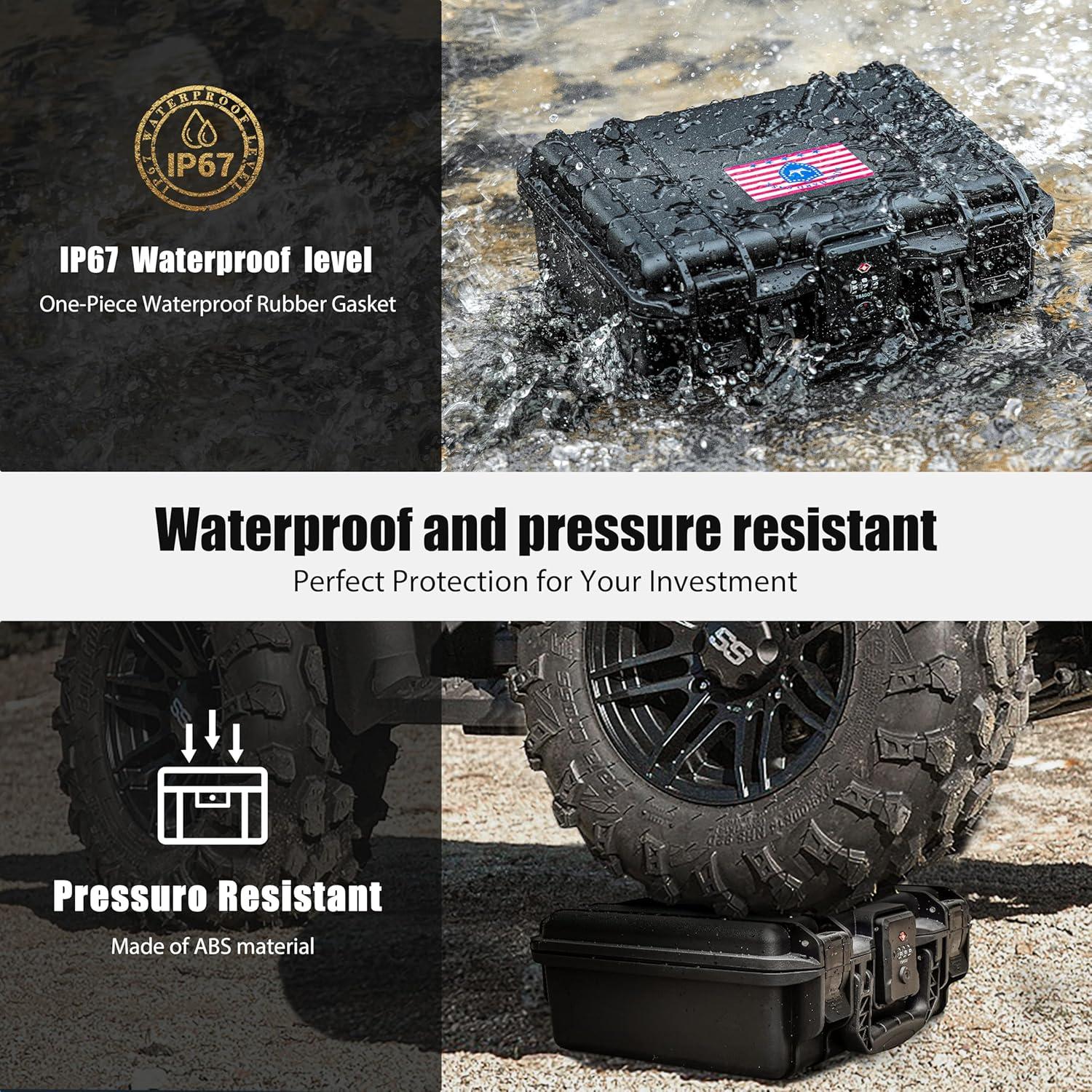 Caja de Pistola con Cerradura TSA Kinghardcase para Glock