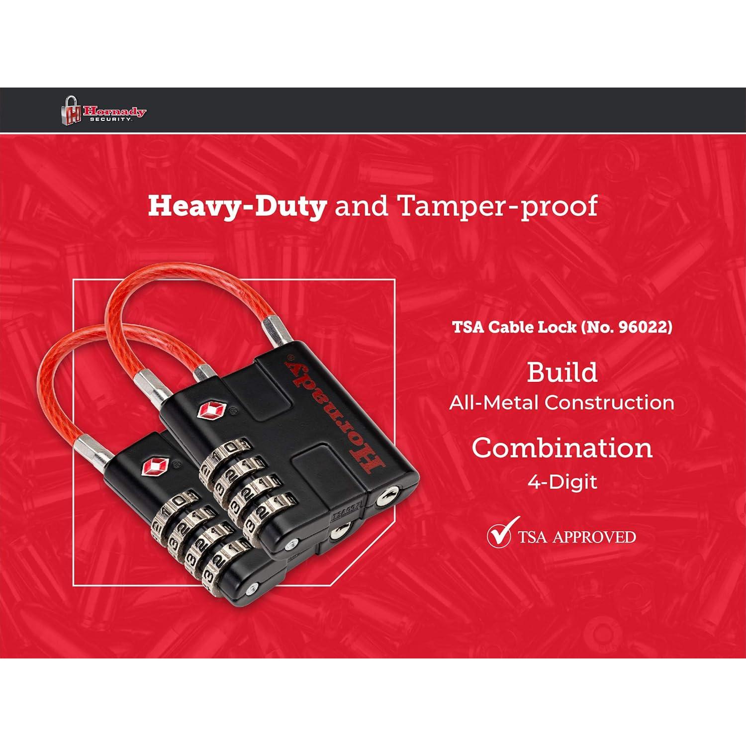 Candados de Combinación TSA Hornady 96022 - 2 Piezas Metal