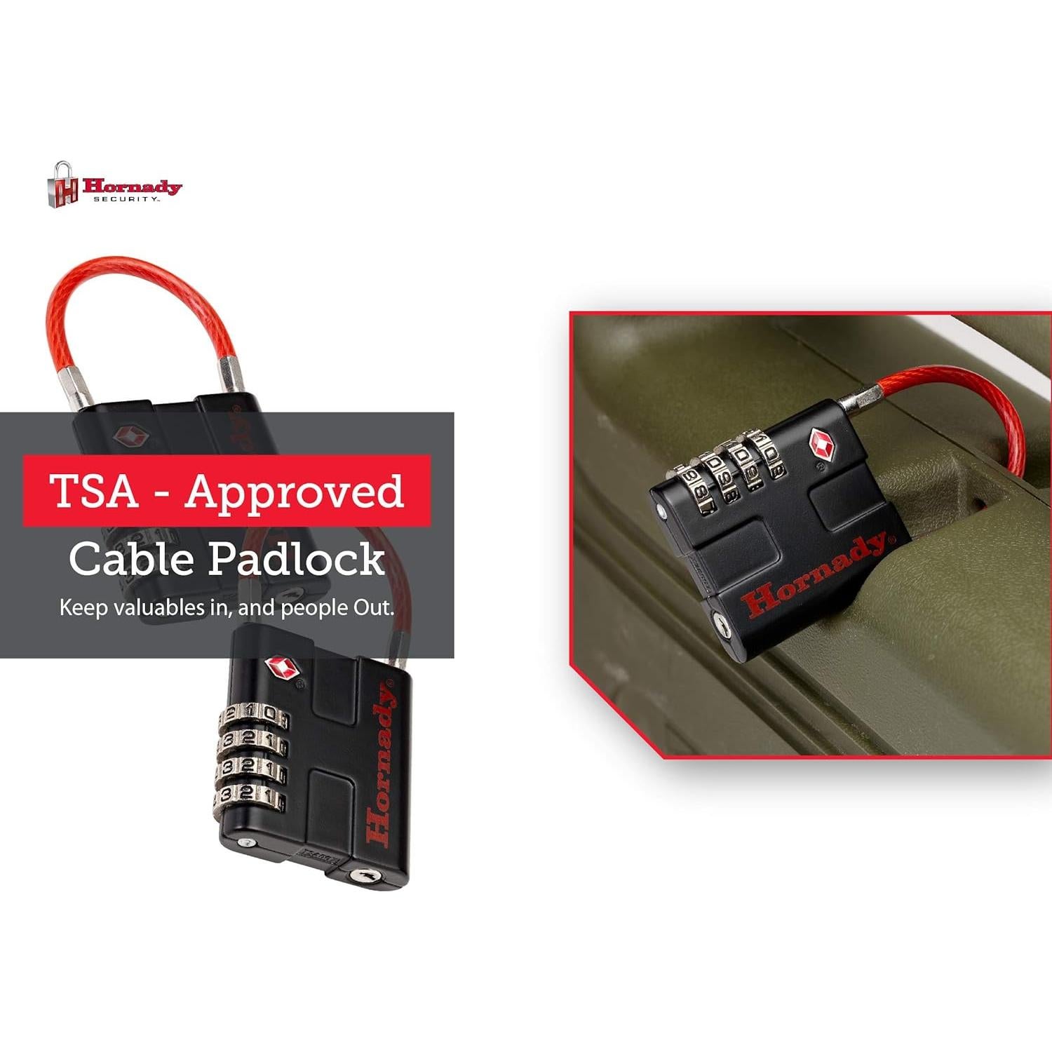 Candados de Combinación TSA Hornady 96022 - 2 Piezas Metal