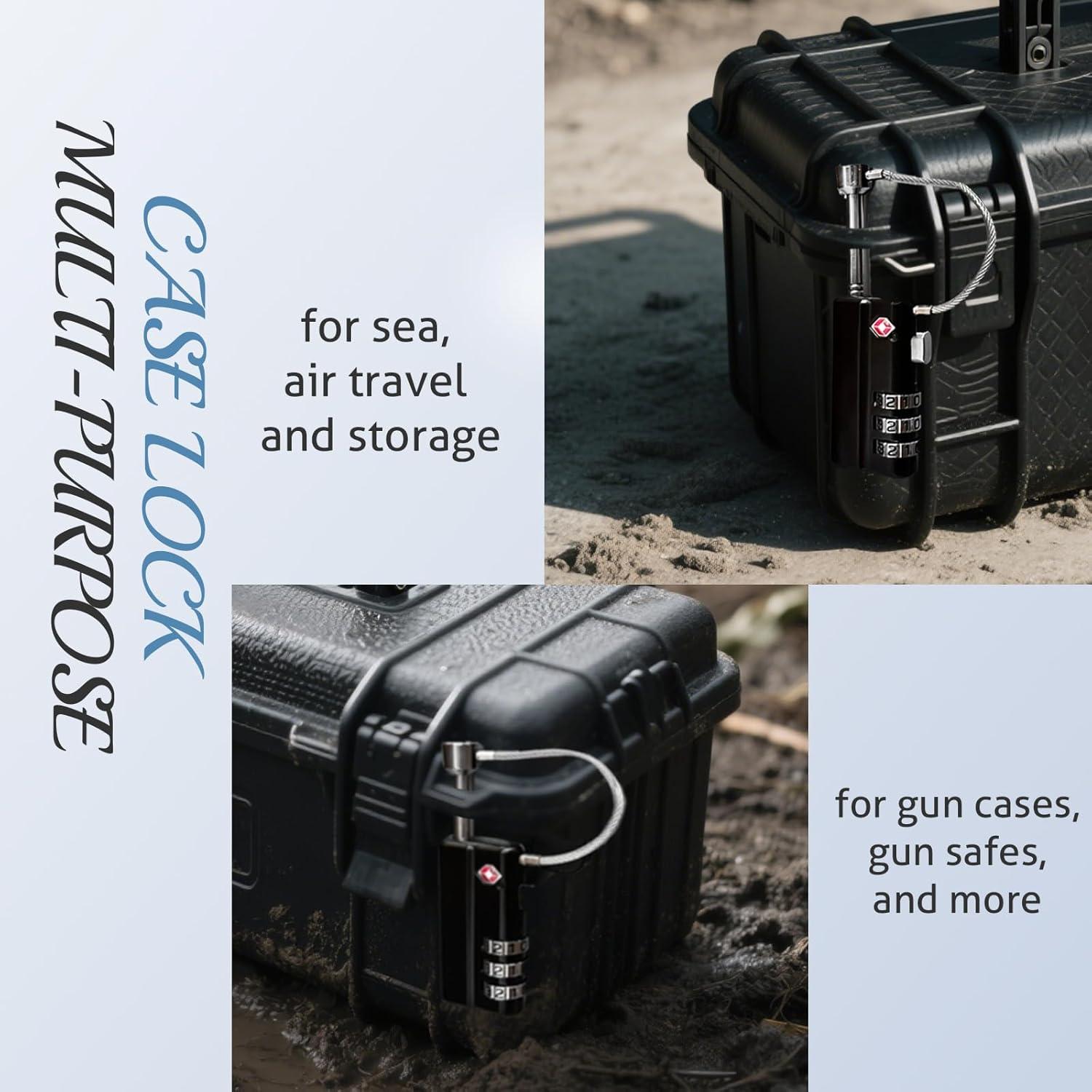 Cerraduras TSA para Caja de Armas Zyauine - 2 Paquetes, Resistente