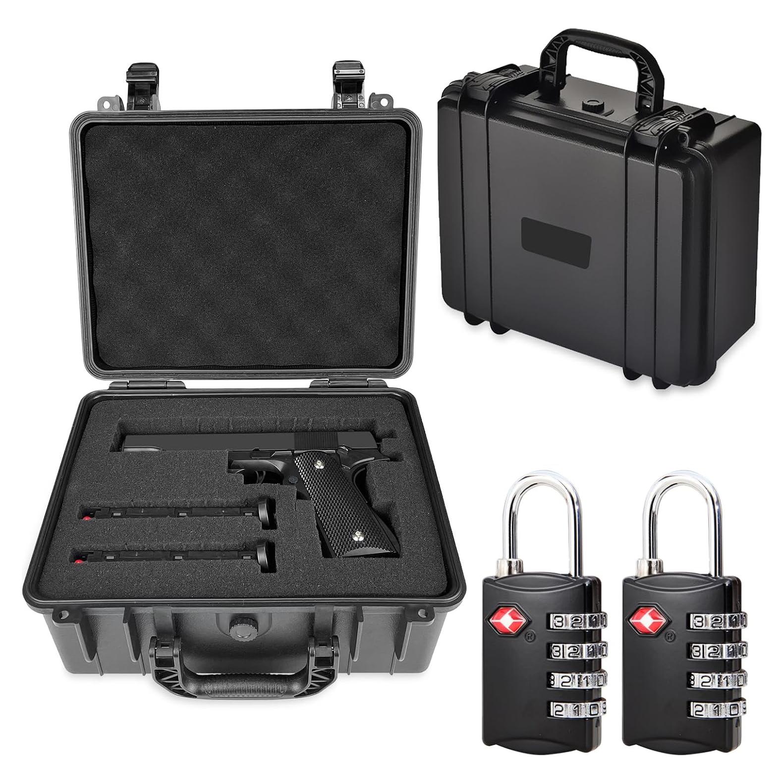 Funda Dura Tiswell W902 para Pistola 9mm con Candados TSA