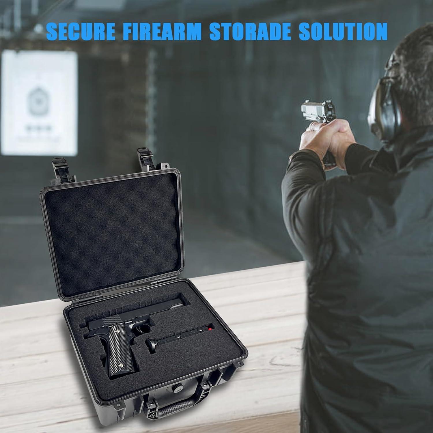 Funda Dura Tiswell W902 para Pistola 9mm con Candados TSA