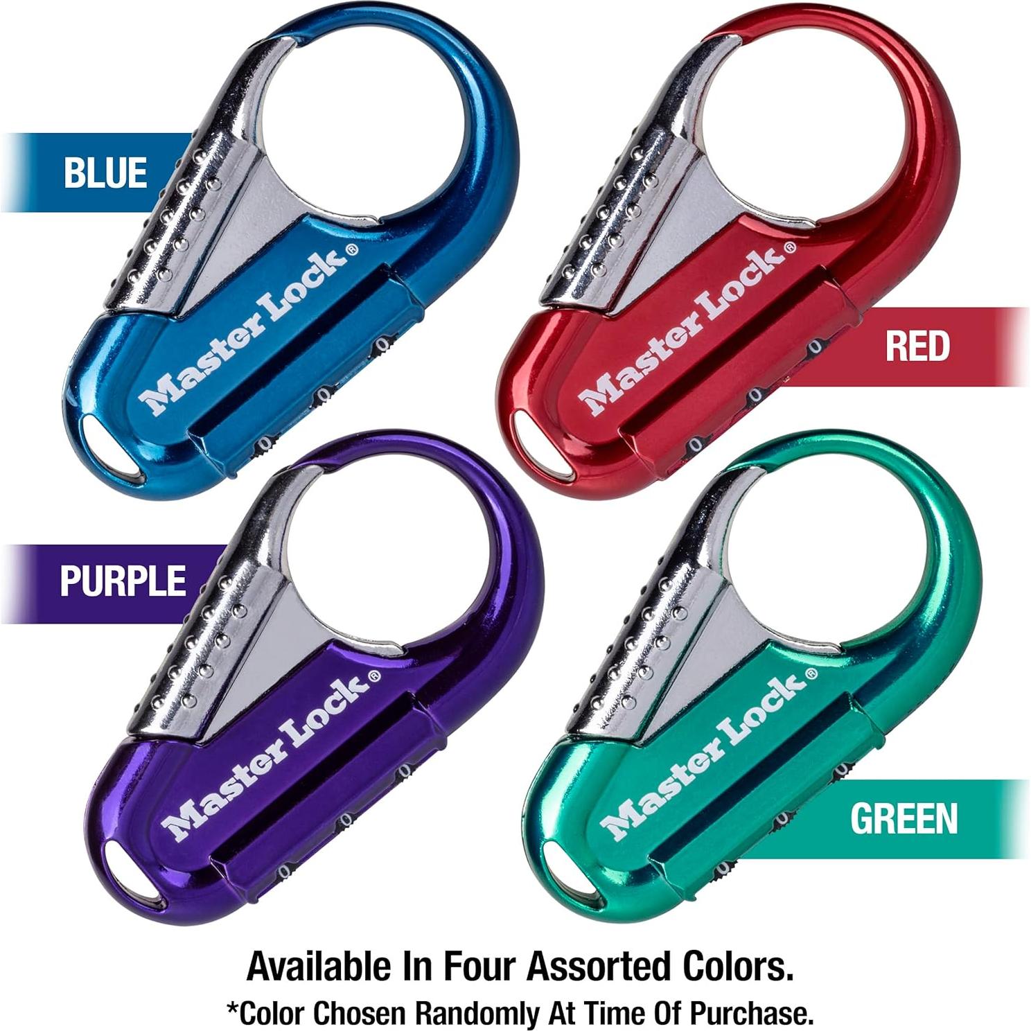 Candado de Combinación Master Lock 1548DCM, 3 Dígitos, Asortido