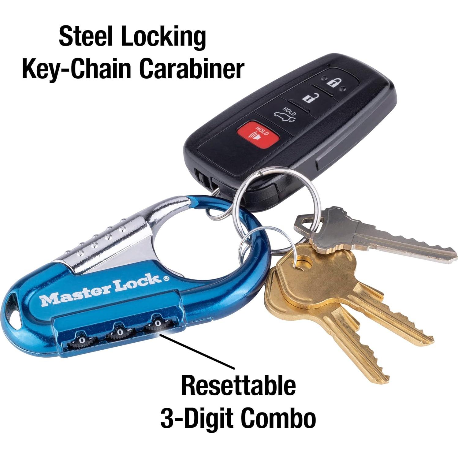 Candado de Combinación Master Lock 1548DCM, 3 Dígitos, Asortido