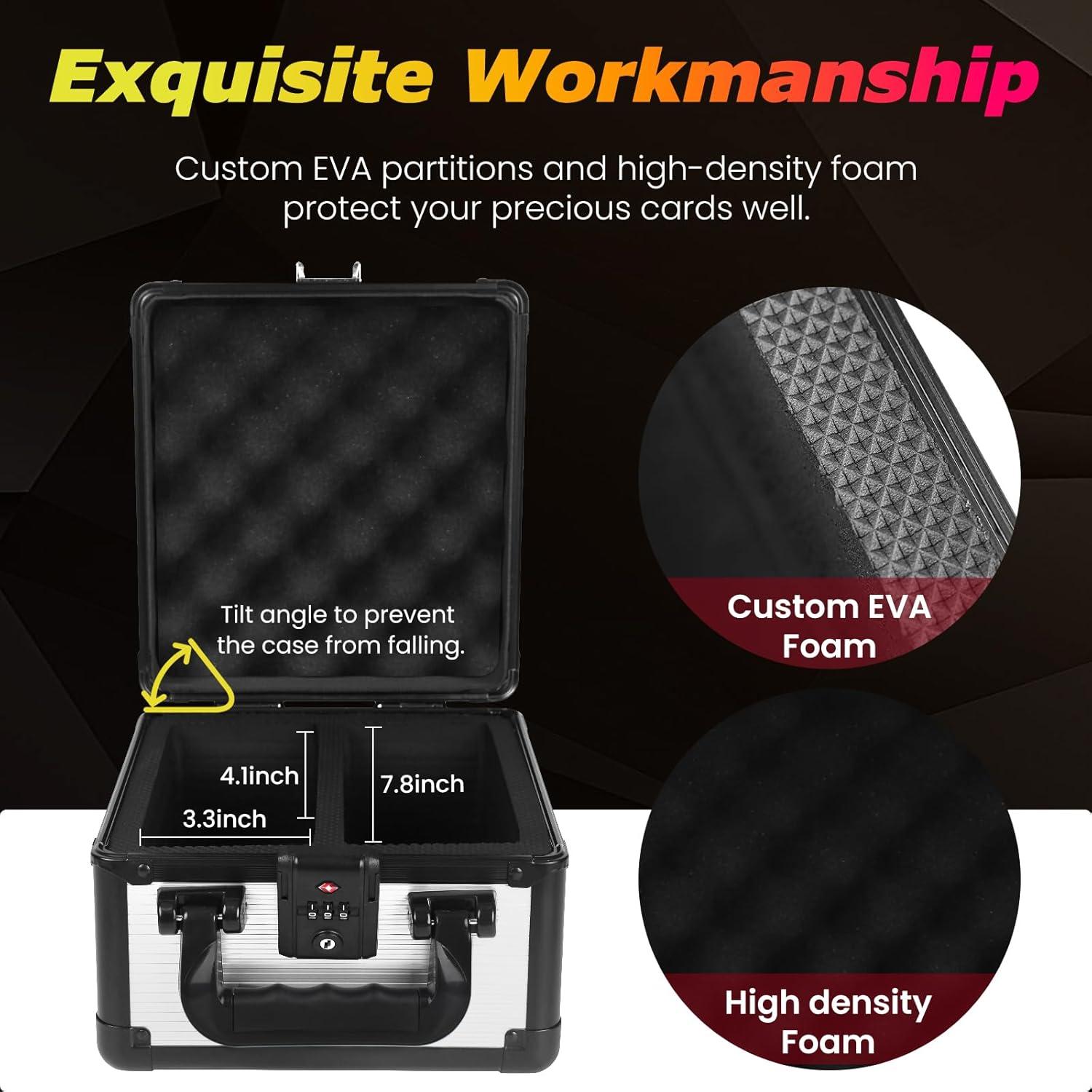 Estuche de Cartas ZINHO Plata 24.6x22.9x17.3cm Impermeable