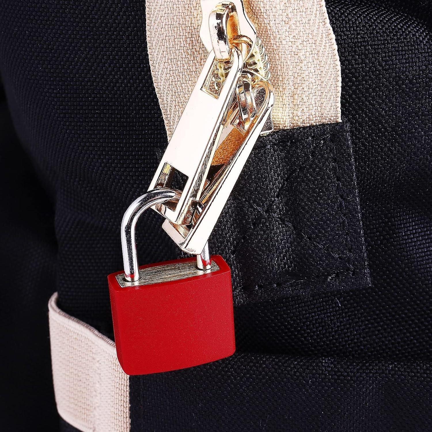 6 Candados Pequeños Nrevichng con Llave - Multicolor ABS y Cobre