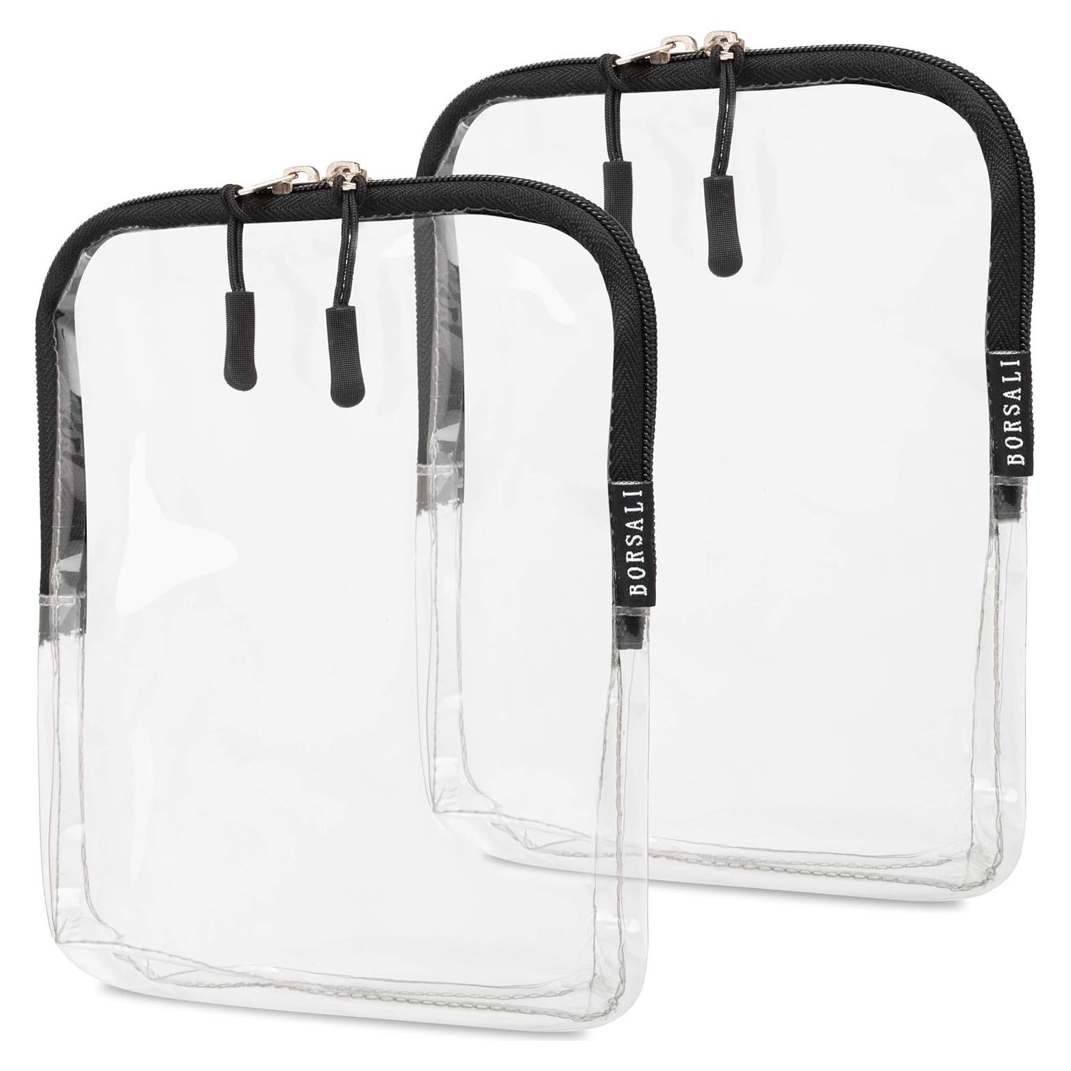 Bolsa TSA BORSALI Tamaño Quart Transparente 2 Paquete