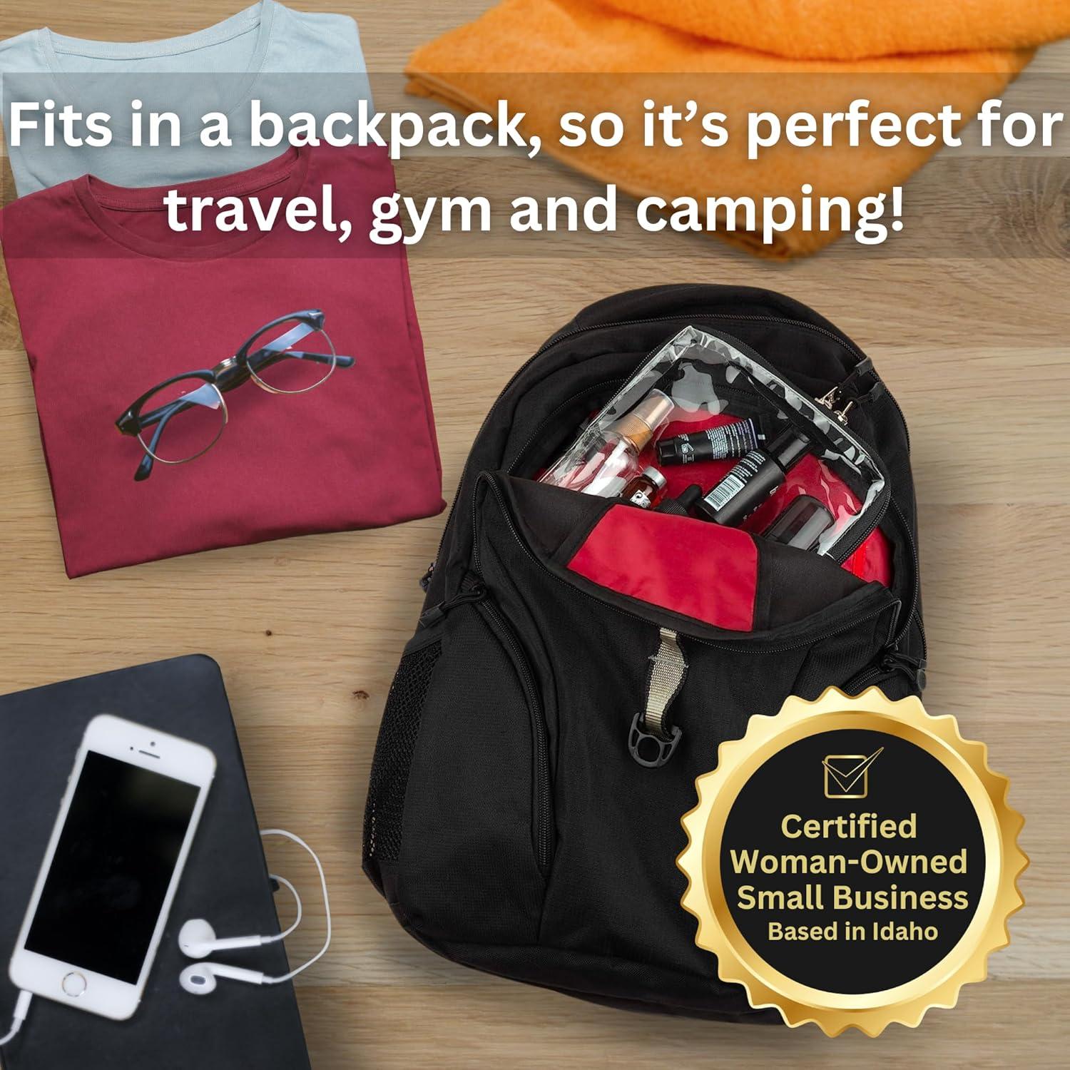 Bolsa TSA BORSALI Tamaño Quart Transparente 2 Paquete