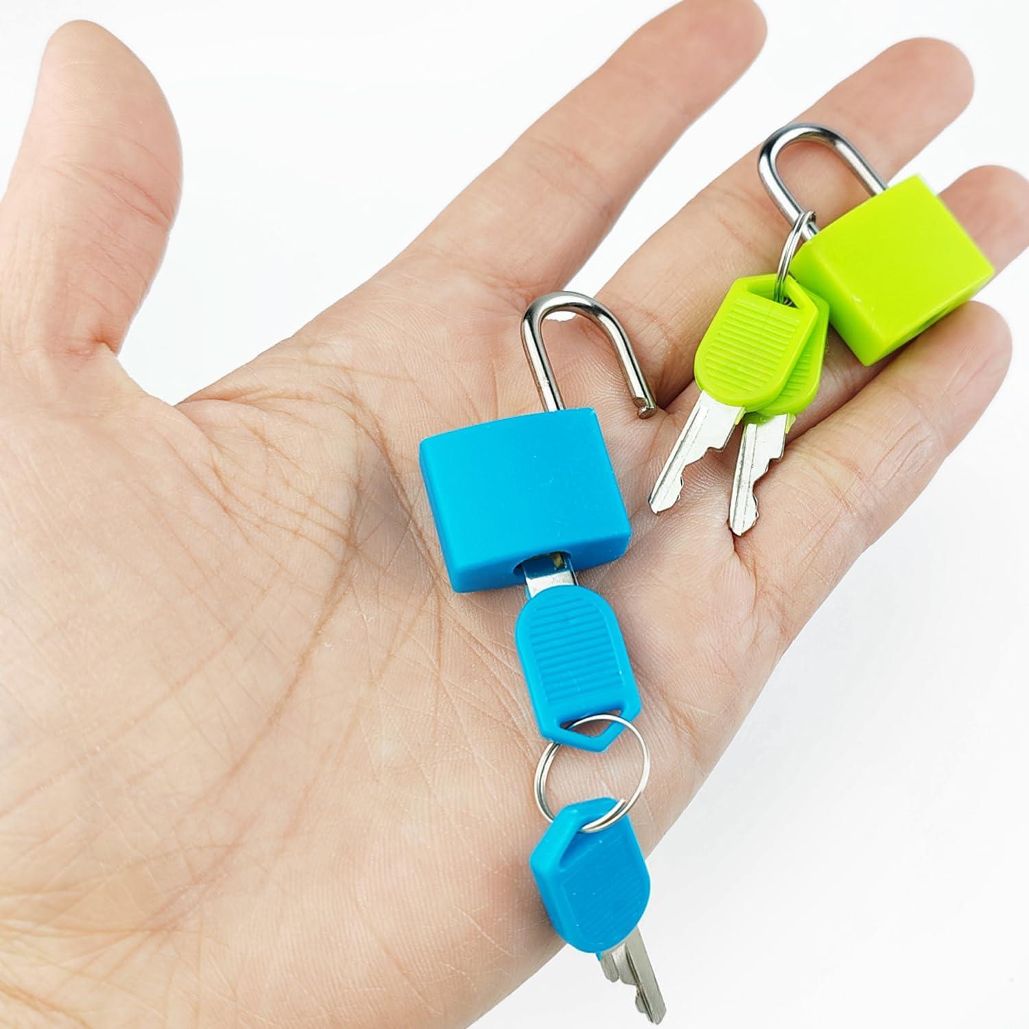 Candados de Equipaje TIHOOD 10PCS con Llaves Multicolor