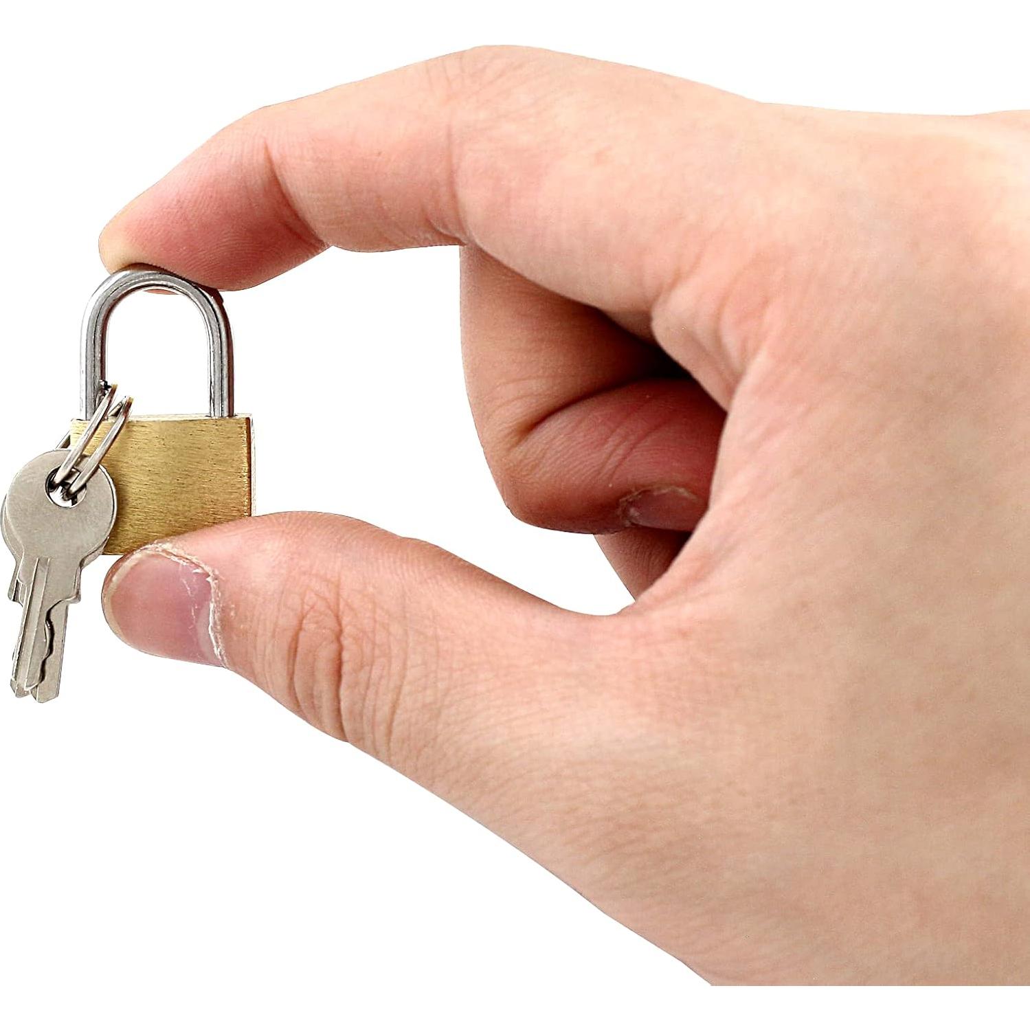 Cerraduras de Latón Sólido Litoexpe 12 Piezas con Llaves