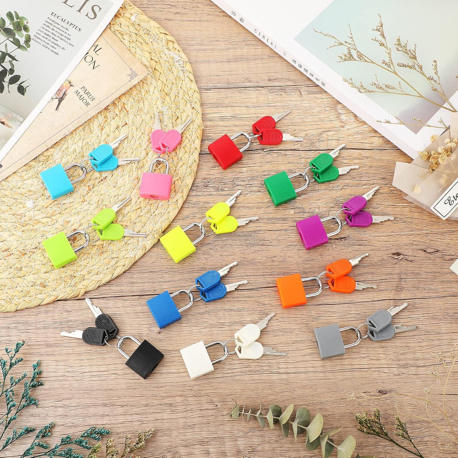 Candados de Maleta Photect con Llave - 12 Pcs Colores Vivos