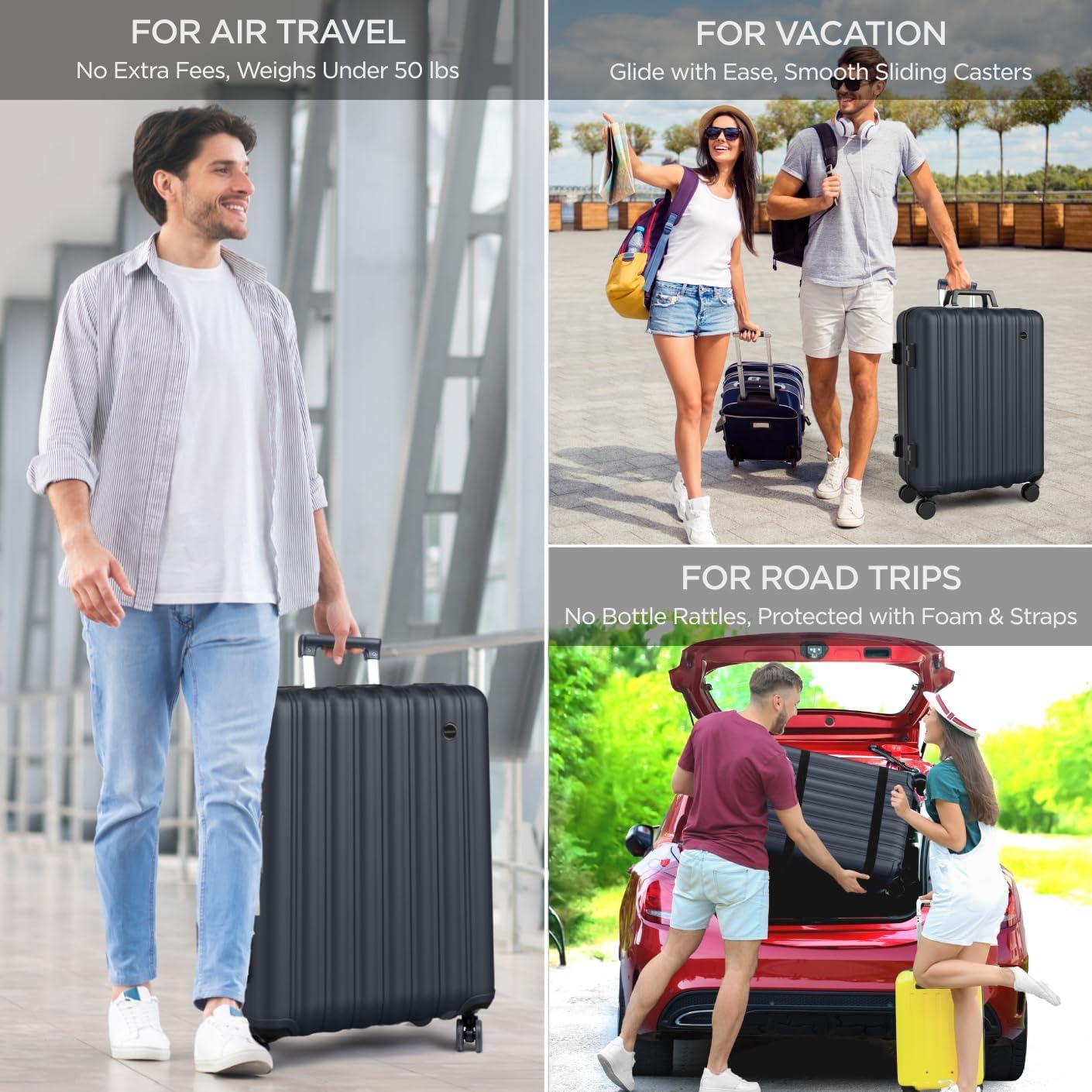 Maleta de Vino Boldworks para Aviones 12 Botellas TSA Negra